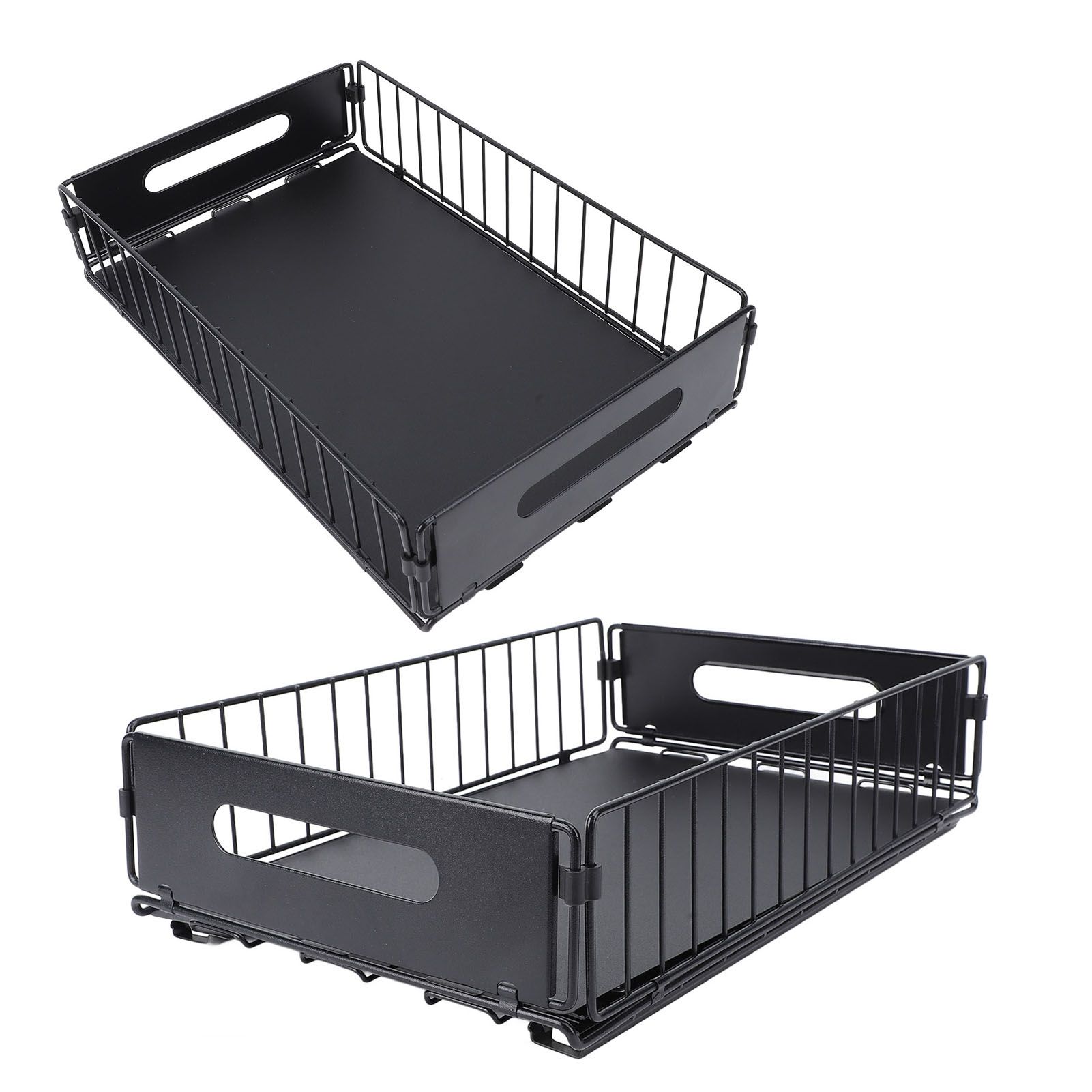 2PCS Pull Out Cabinet Organizer Metal Flexible Multifunctional Pull Out Spice view 12