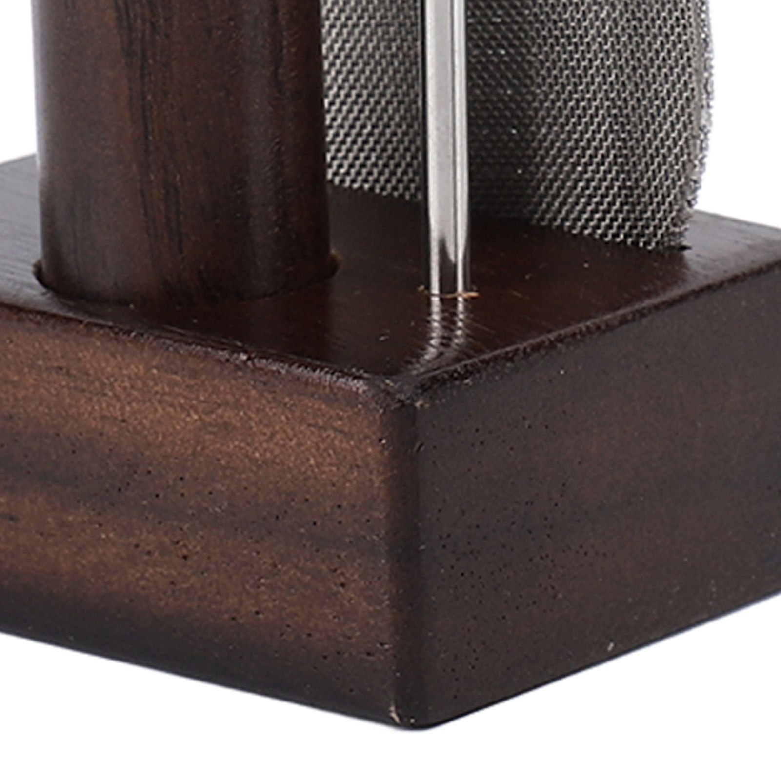 Coffee Powder Distributor Kit Stainless Steel Needle Wood Handle Brush Coffee view 2