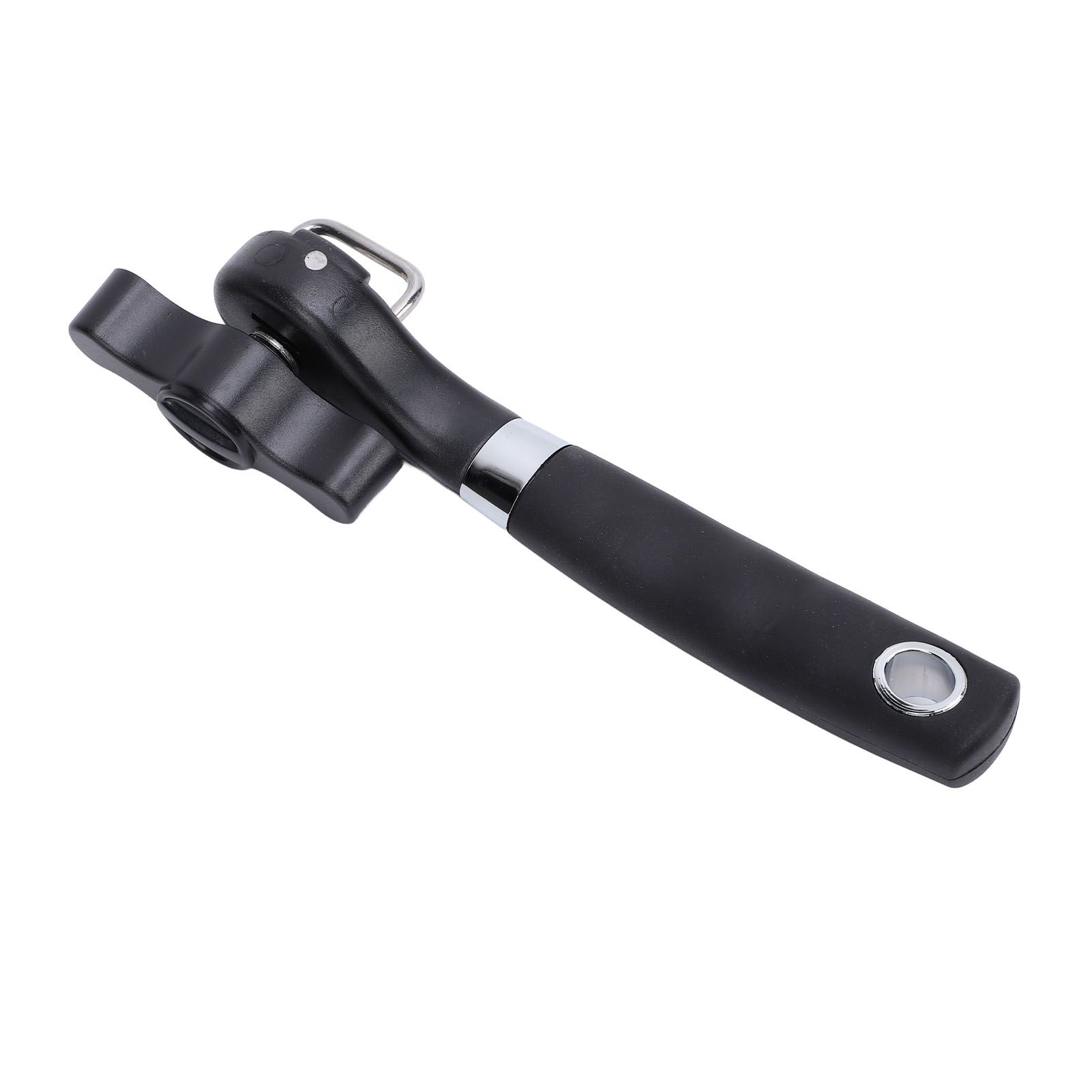 Manual Can Opener Ergonomic Non Slip Handle Slick Edges Stainless Steel Hand view 9