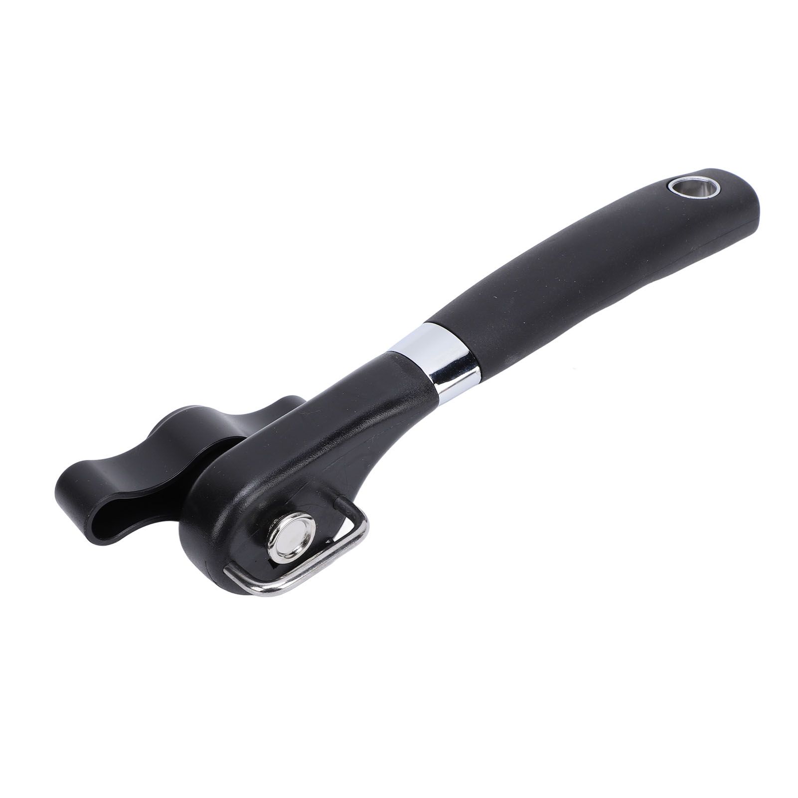Manual Can Opener Ergonomic Non Slip Handle Slick Edges Stainless Steel Hand view 11