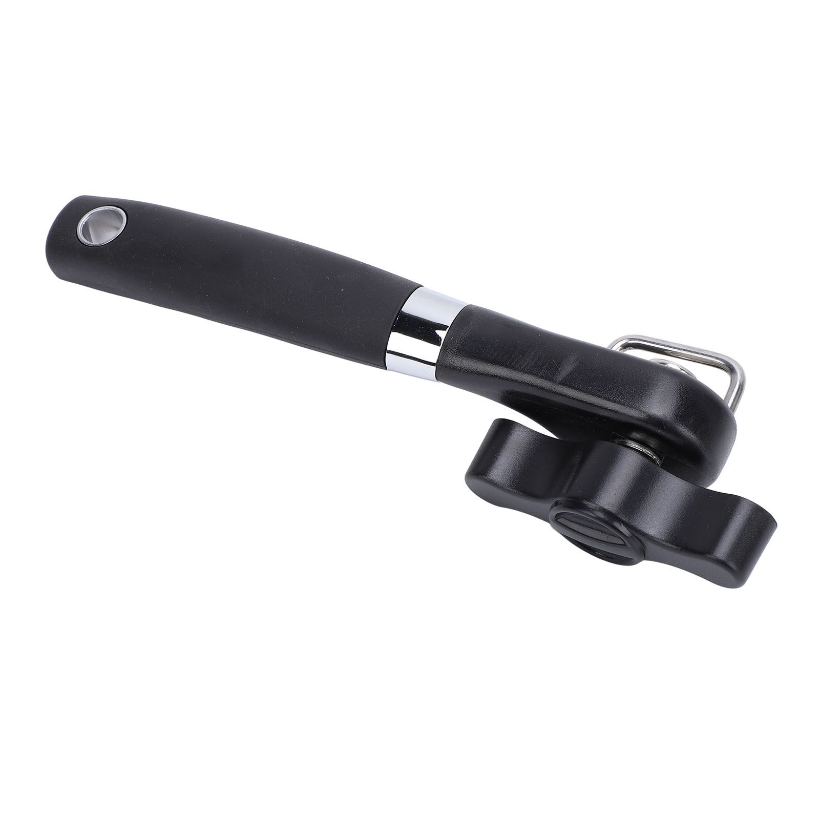Manual Can Opener Ergonomic Non Slip Handle Slick Edges Stainless Steel Hand view 12