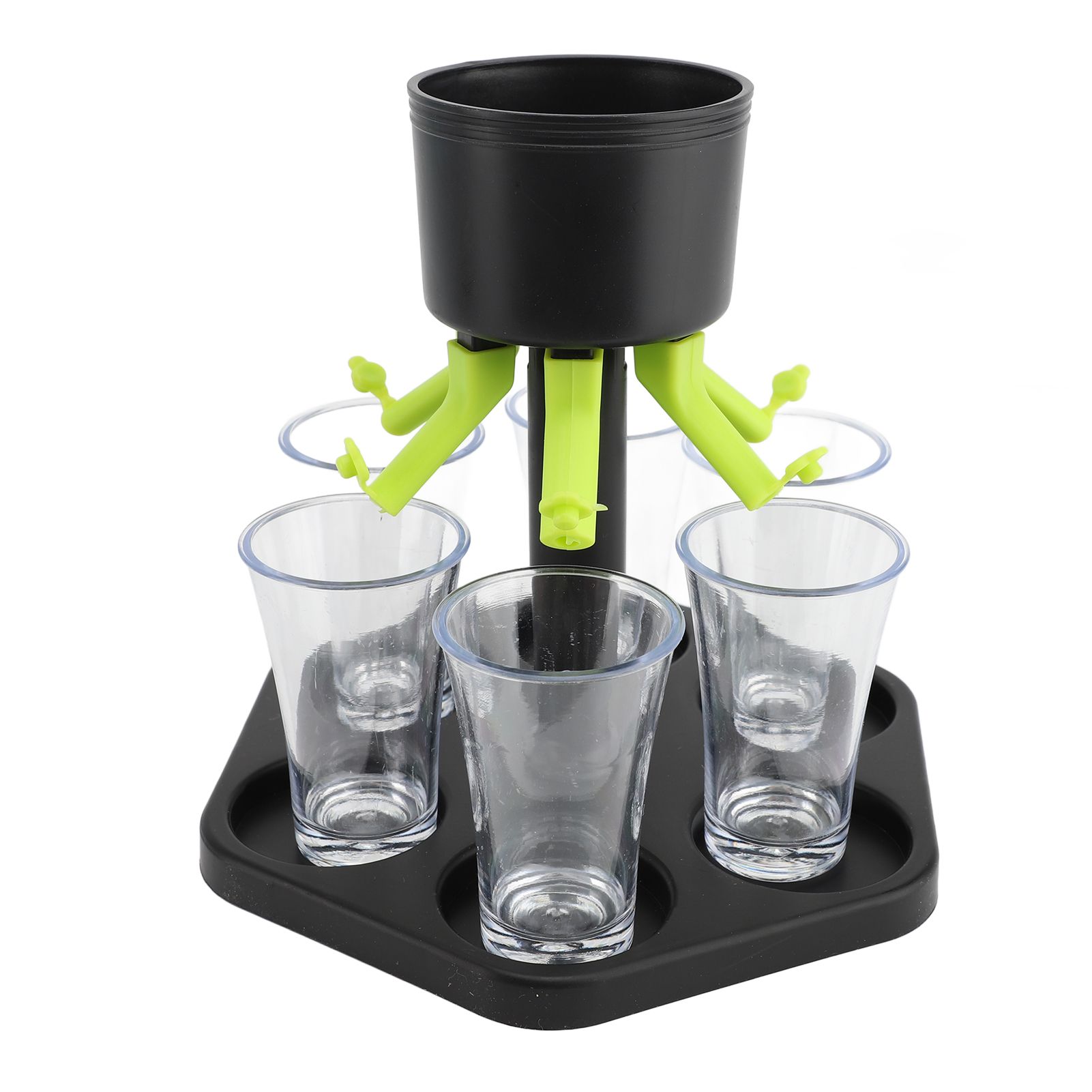 Party Drink Shot Dispenser Uniform Distribution 6 Shot Pourer with Plastic
