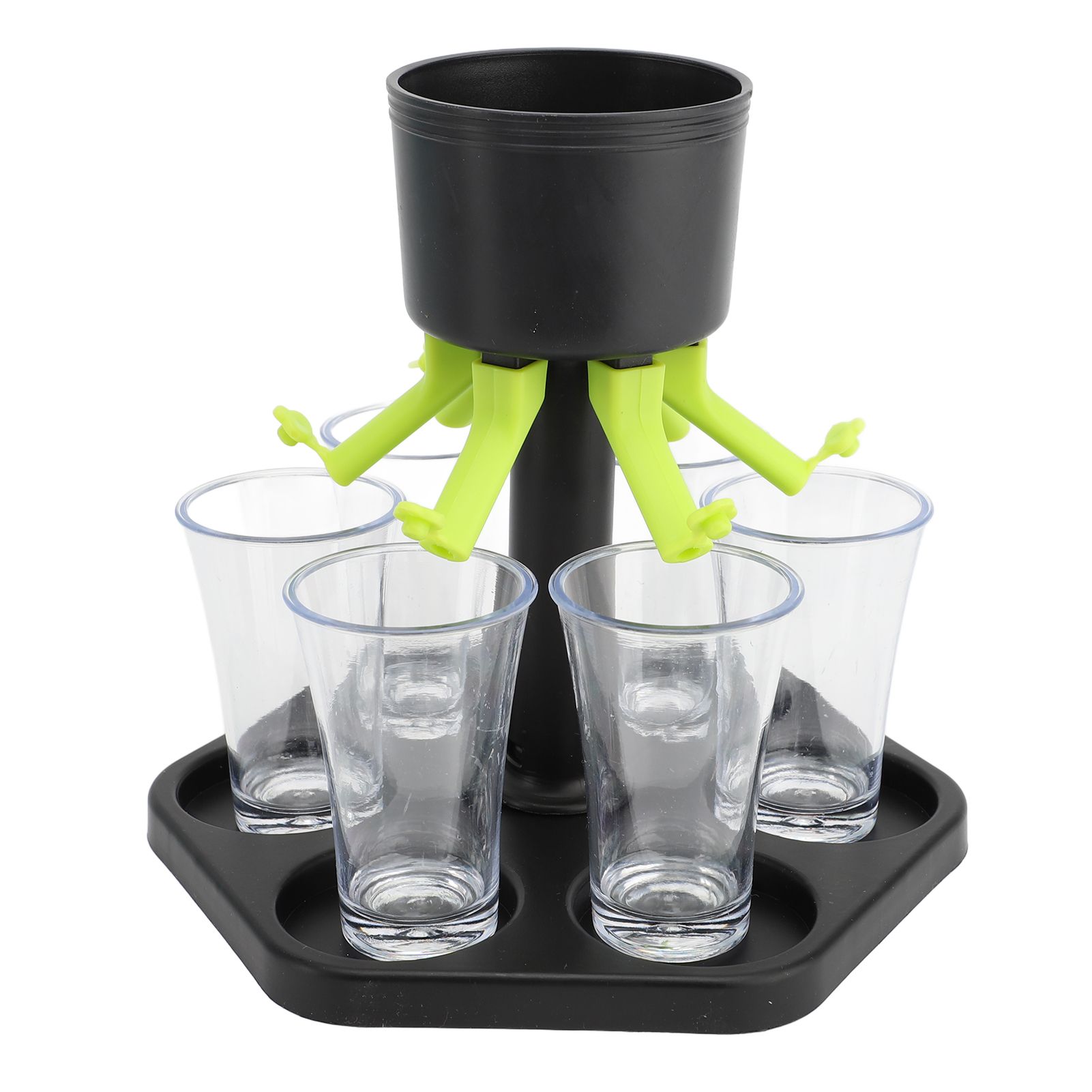 Party Drink Shot Dispenser Uniform Distribution 6 Shot Pourer with Plastic view 6