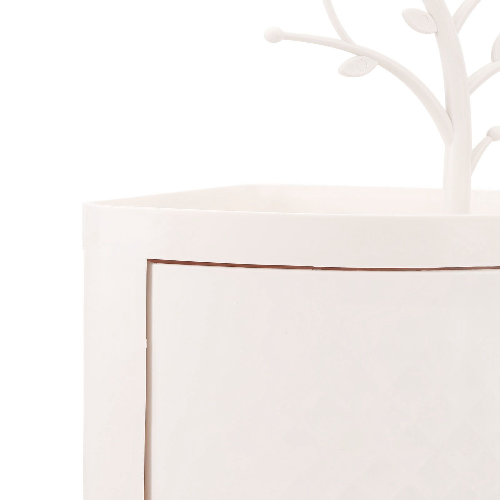 Countertop Corner Storage Cabinet PP 360° Rotating Dust Proof Corner Storage view 2