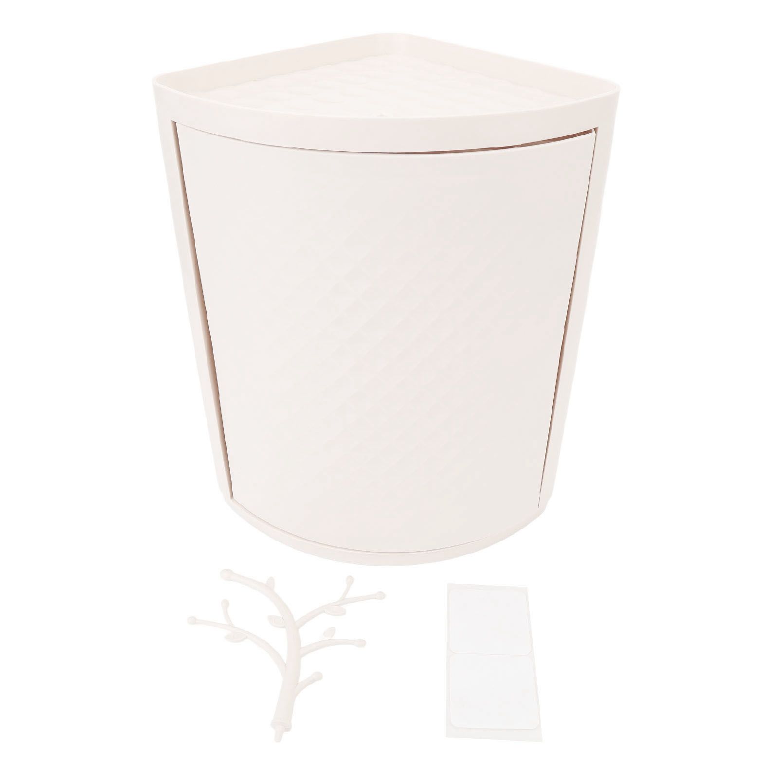 Countertop Corner Storage Cabinet PP 360° Rotating Dust Proof Corner Storage view 3