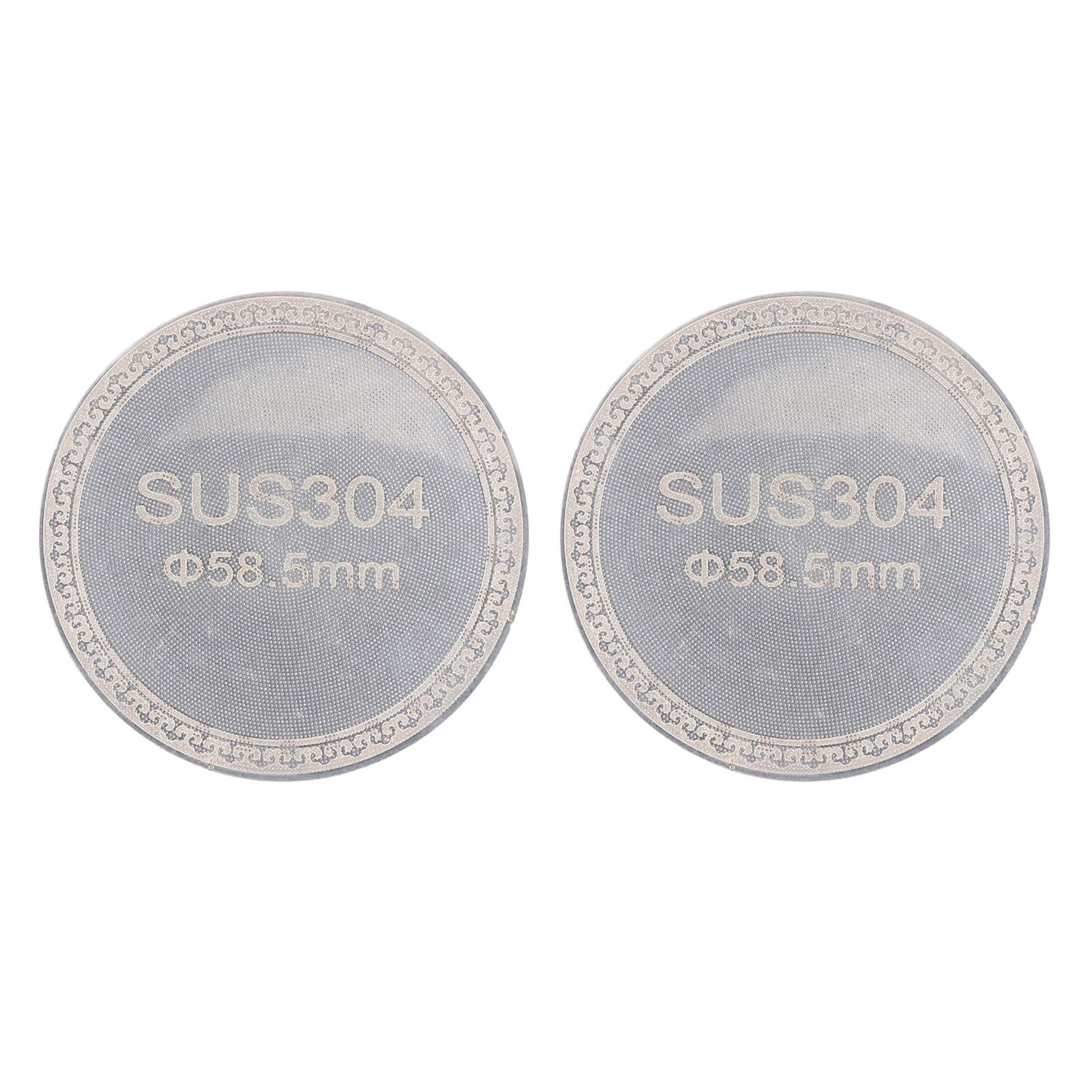 2pcs Puck Screen Reusable 1.2mm Thickness 304 Stainless Steel Double Layer view 3