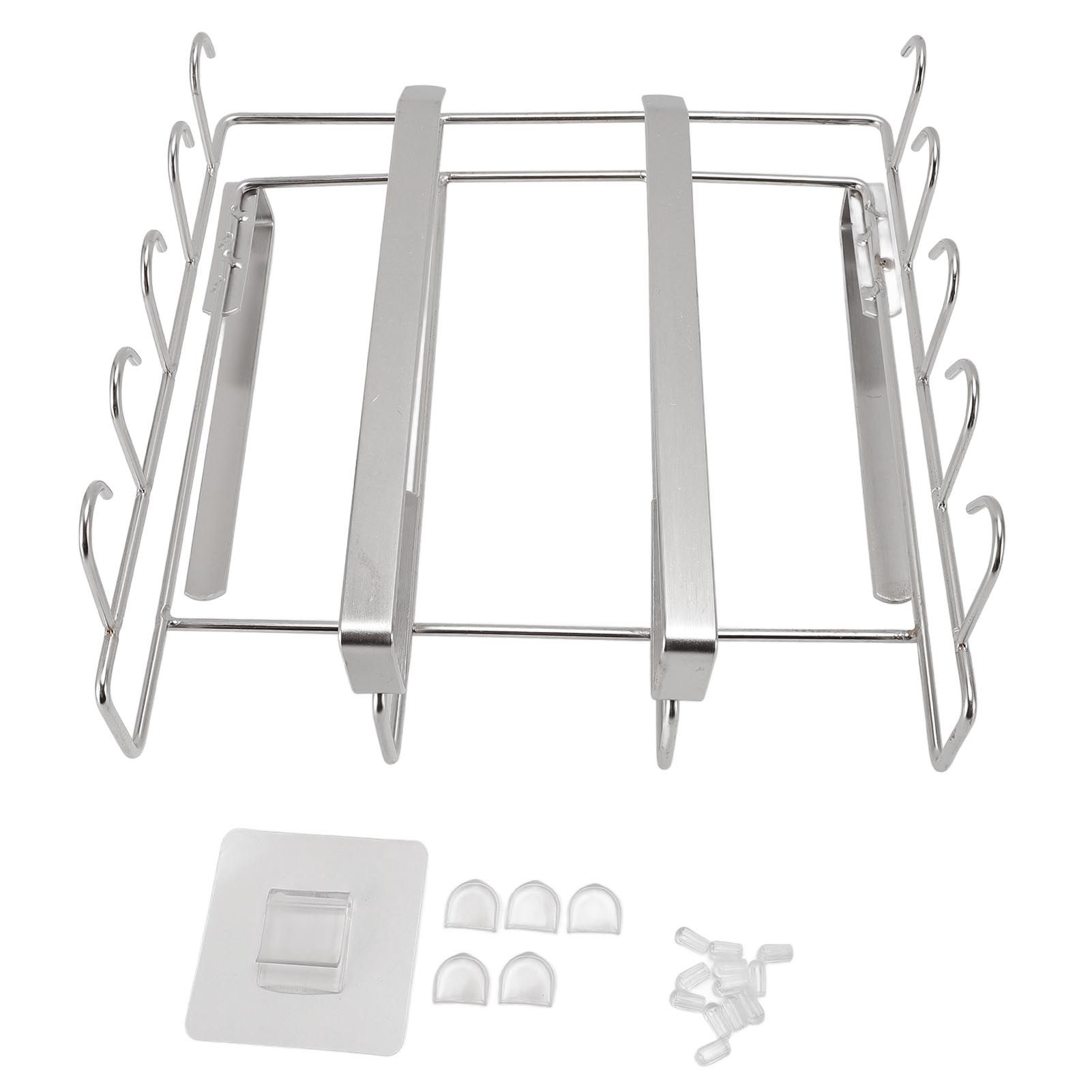 Under Cabinet Hanging Shelf Stainless Steel Under Shelf Storage Rack with view 3