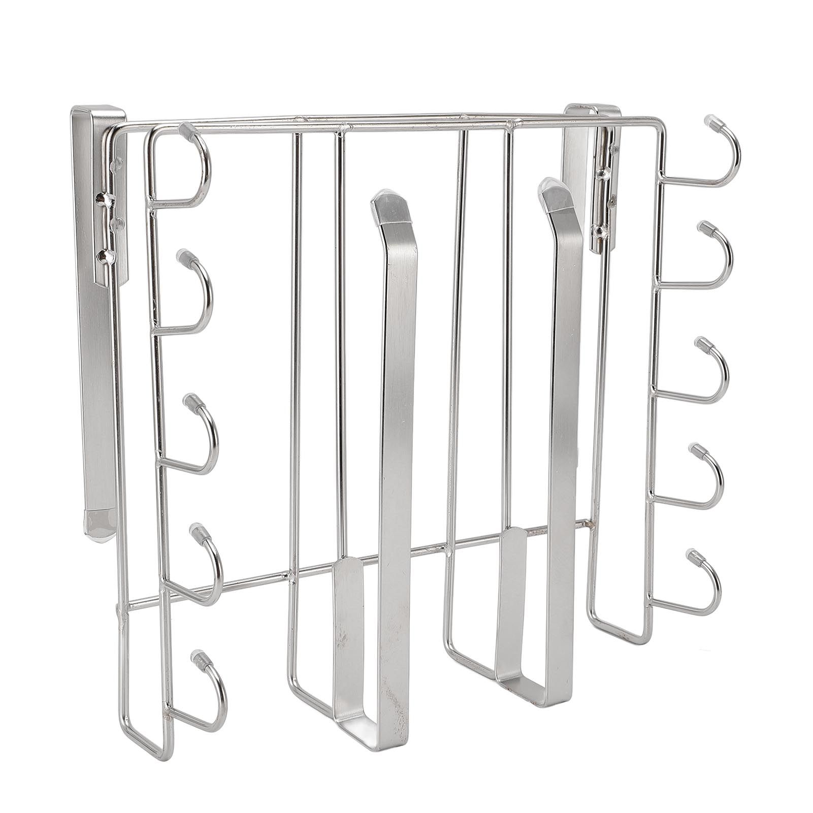 Under Cabinet Hanging Shelf Stainless Steel Under Shelf Storage Rack with view 4