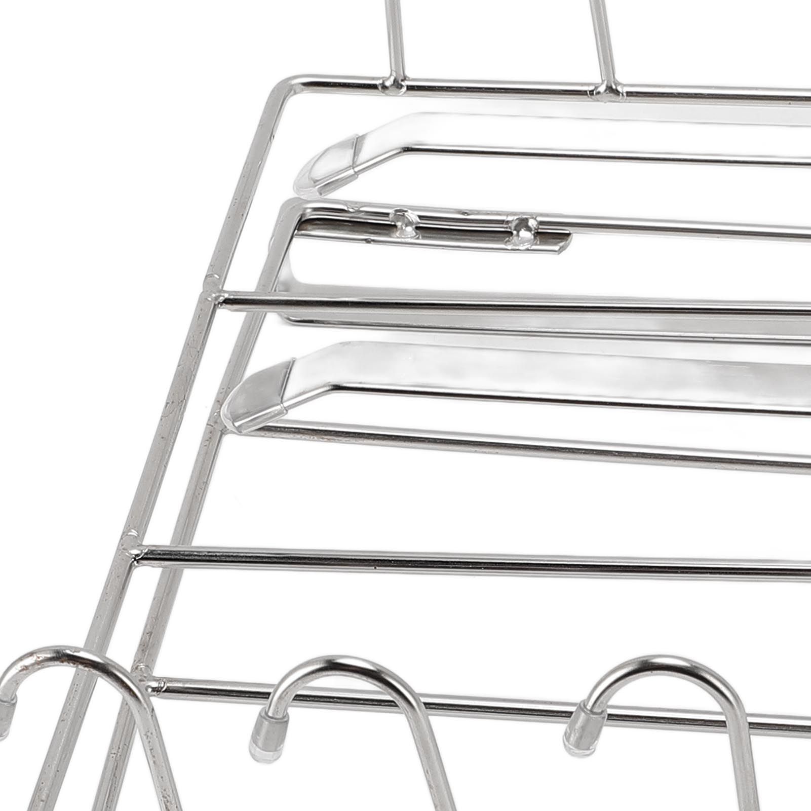 Under Cabinet Hanging Shelf Stainless Steel Under Shelf Storage Rack with view 7