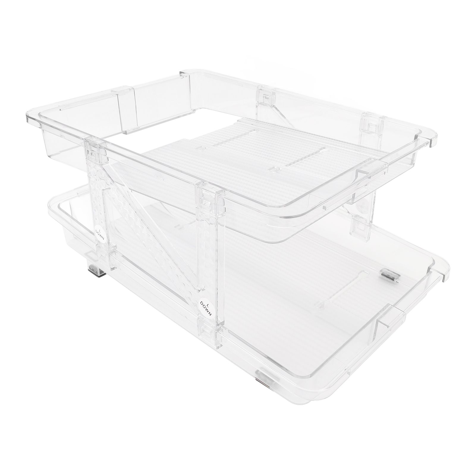Rolling Soda Can Organizer 2 Layer Expandable Automatic Rolling Beverage view 4