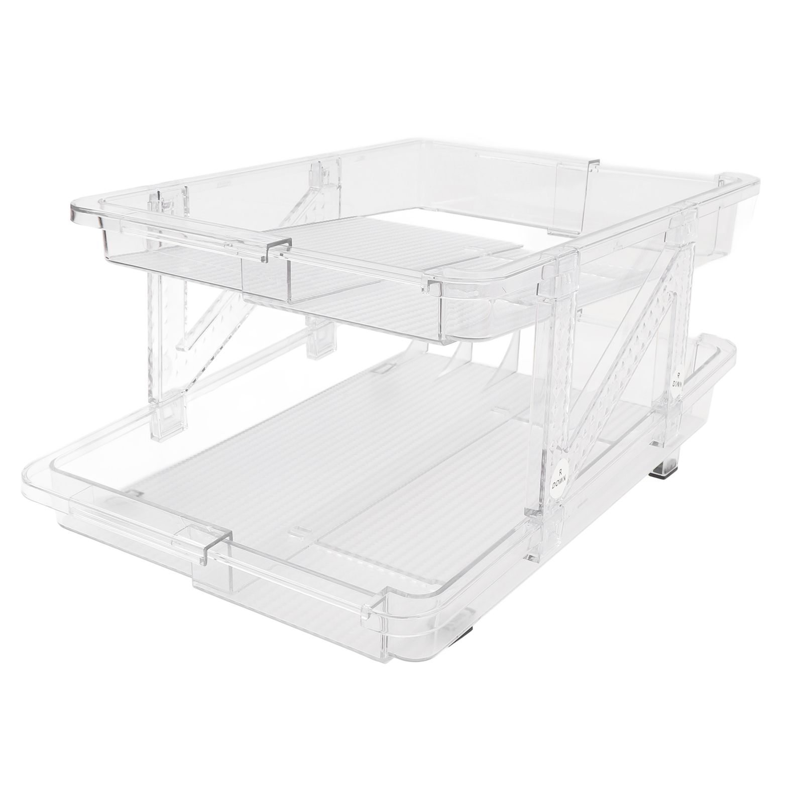 Rolling Soda Can Organizer 2 Layer Expandable Automatic Rolling Beverage view 6
