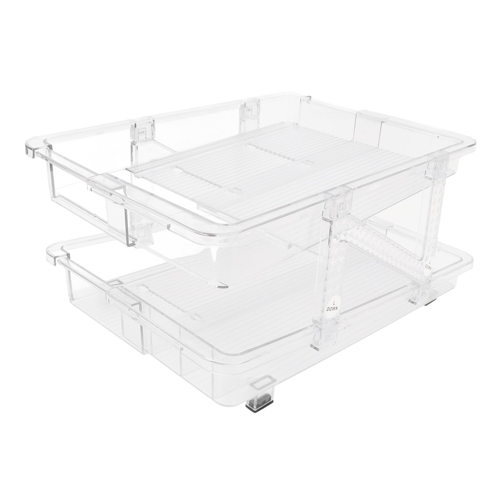 Rolling Soda Can Organizer 2 Layer Expandable Automatic Rolling Beverage view 9