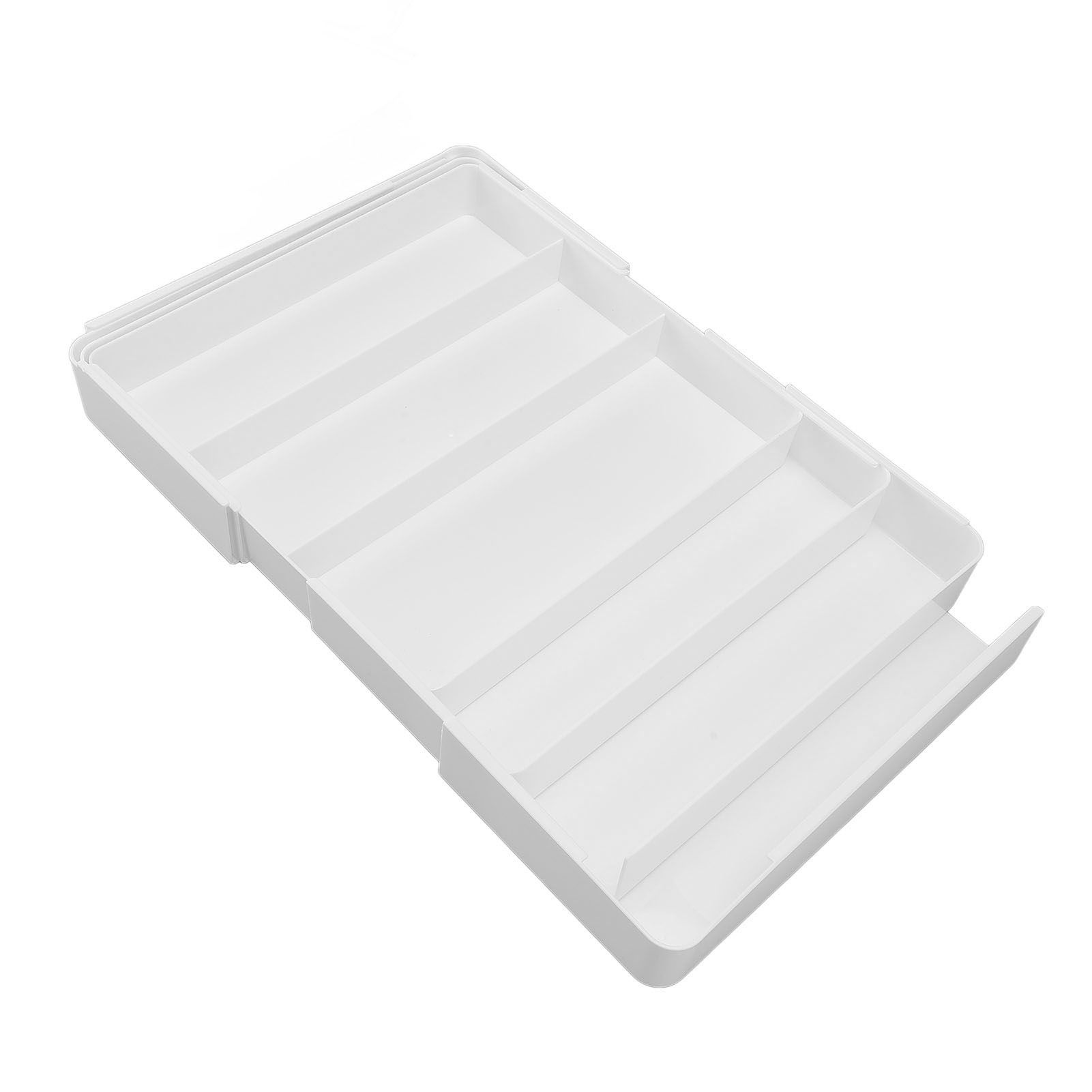 Kitchen Drawer Organizer ABS Plastic Simple Versatile Drawer Divider Tray for view 9