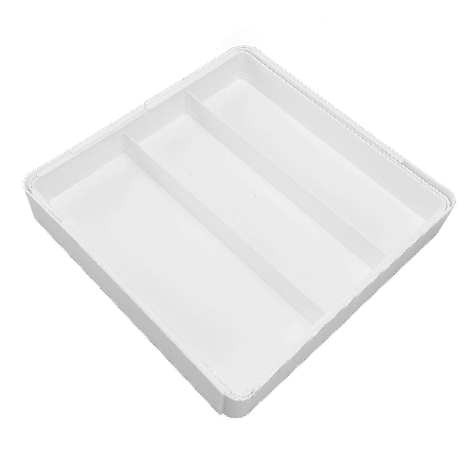 Kitchen Drawer Organizer ABS Plastic Simple Versatile Drawer Divider Tray for view 10