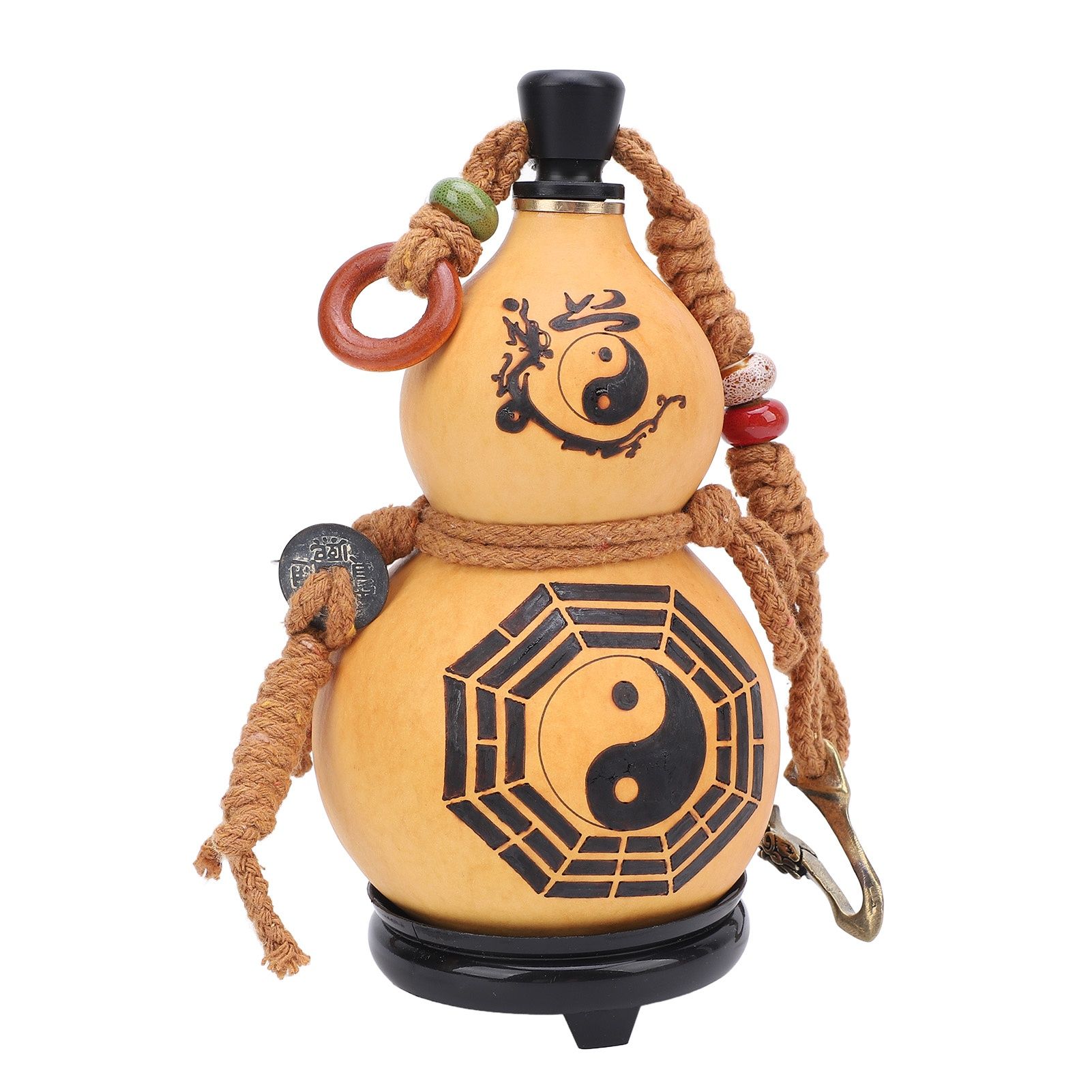 250ML Water Bottle Thickened Wall Gourd Shaped Drinking Kettle with Belt view 8