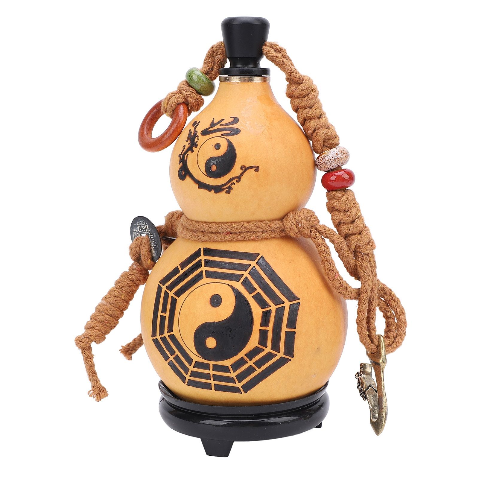 250ML Water Bottle Thickened Wall Gourd Shaped Drinking Kettle with Belt view 9