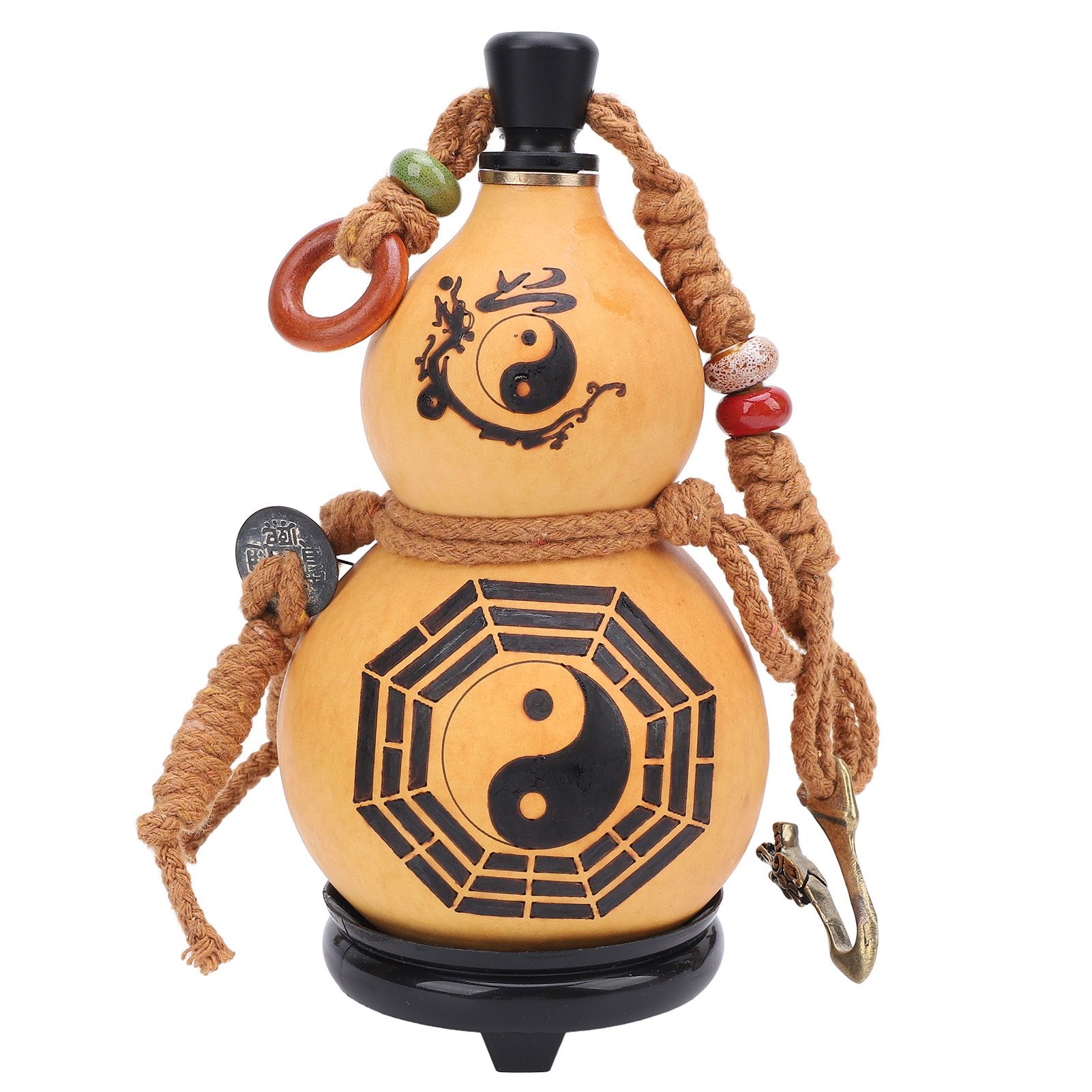 250ML Water Bottle Thickened Wall Gourd Shaped Drinking Kettle with Belt view 10