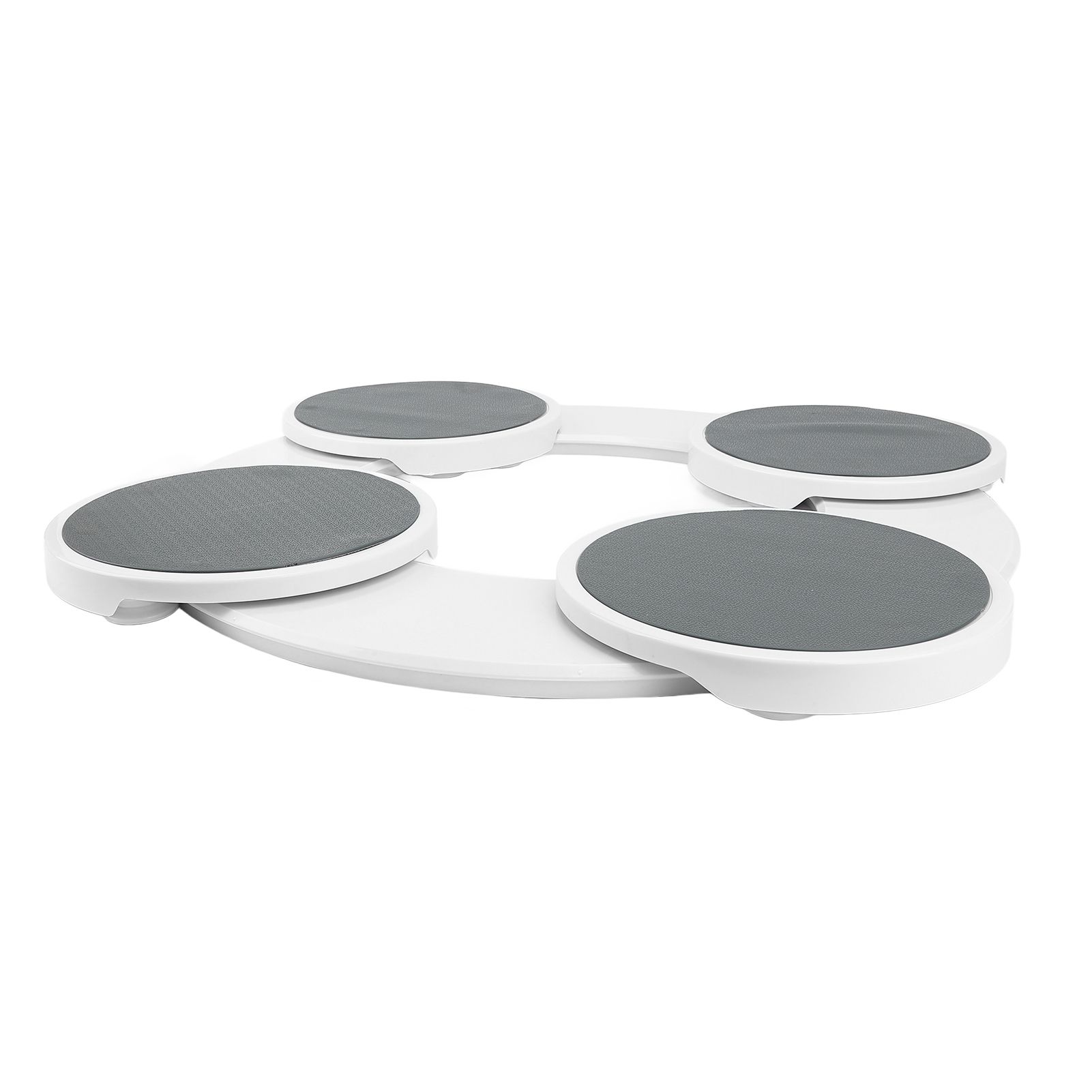 Dining Table Turntable Reusable Tabletop Slide Rail Manual Rotating Tray Round view 12