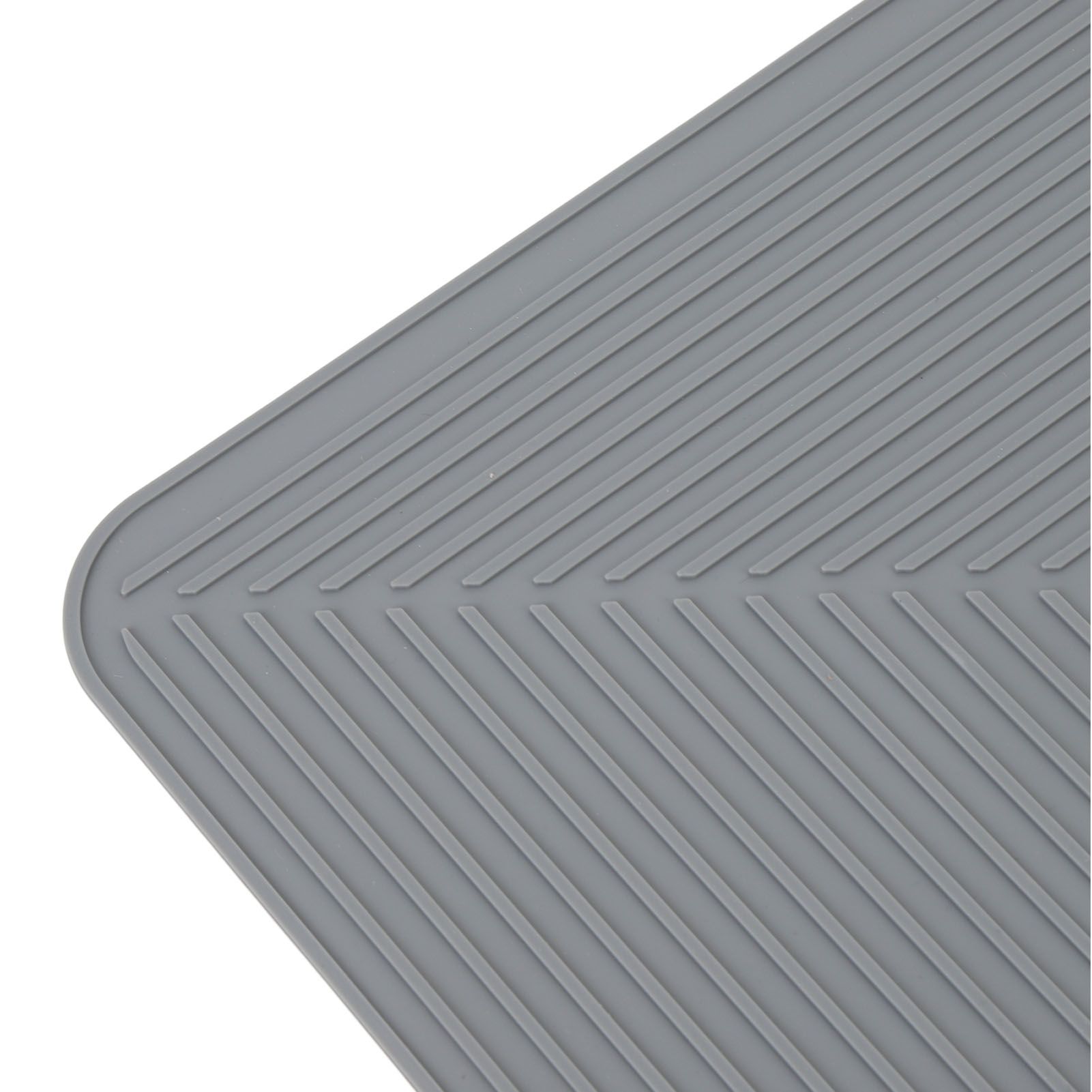 Silicone Dish Drying Mat Countertop Protector Heat Insulation Non Slip Drain view 5