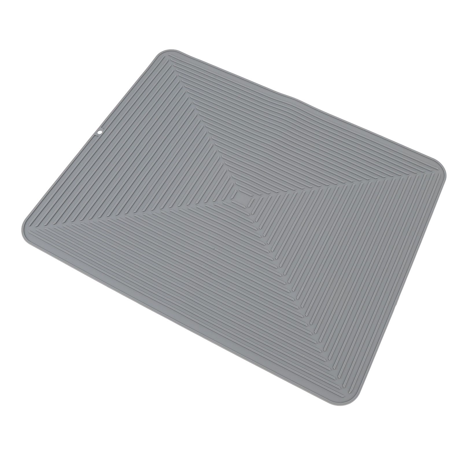 Silicone Dish Drying Mat Countertop Protector Heat Insulation Non Slip Drain view 10