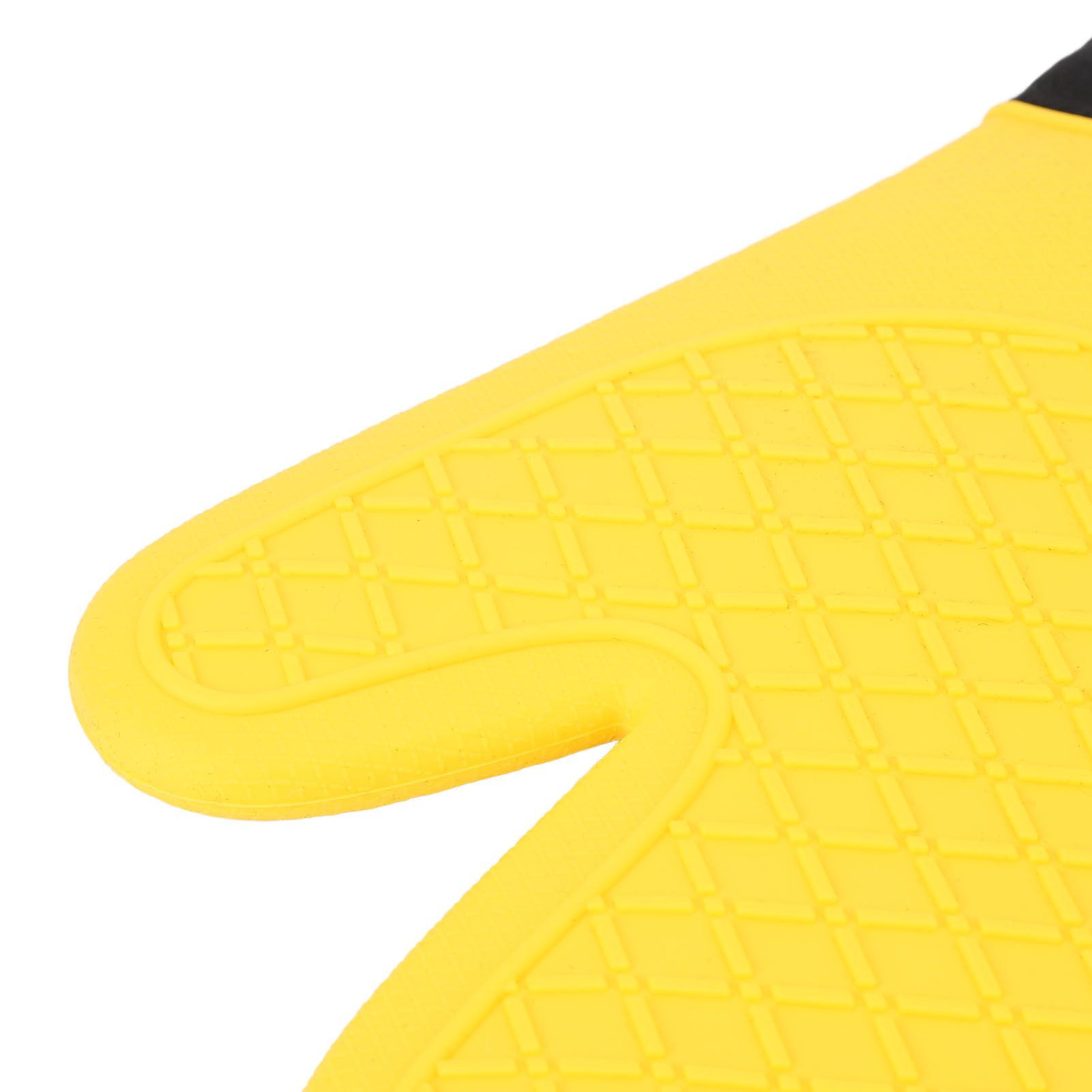 2Pcs Oven Gloves Silicone Heat Resistant Water Proof Thickened Ribbed Oven view 7