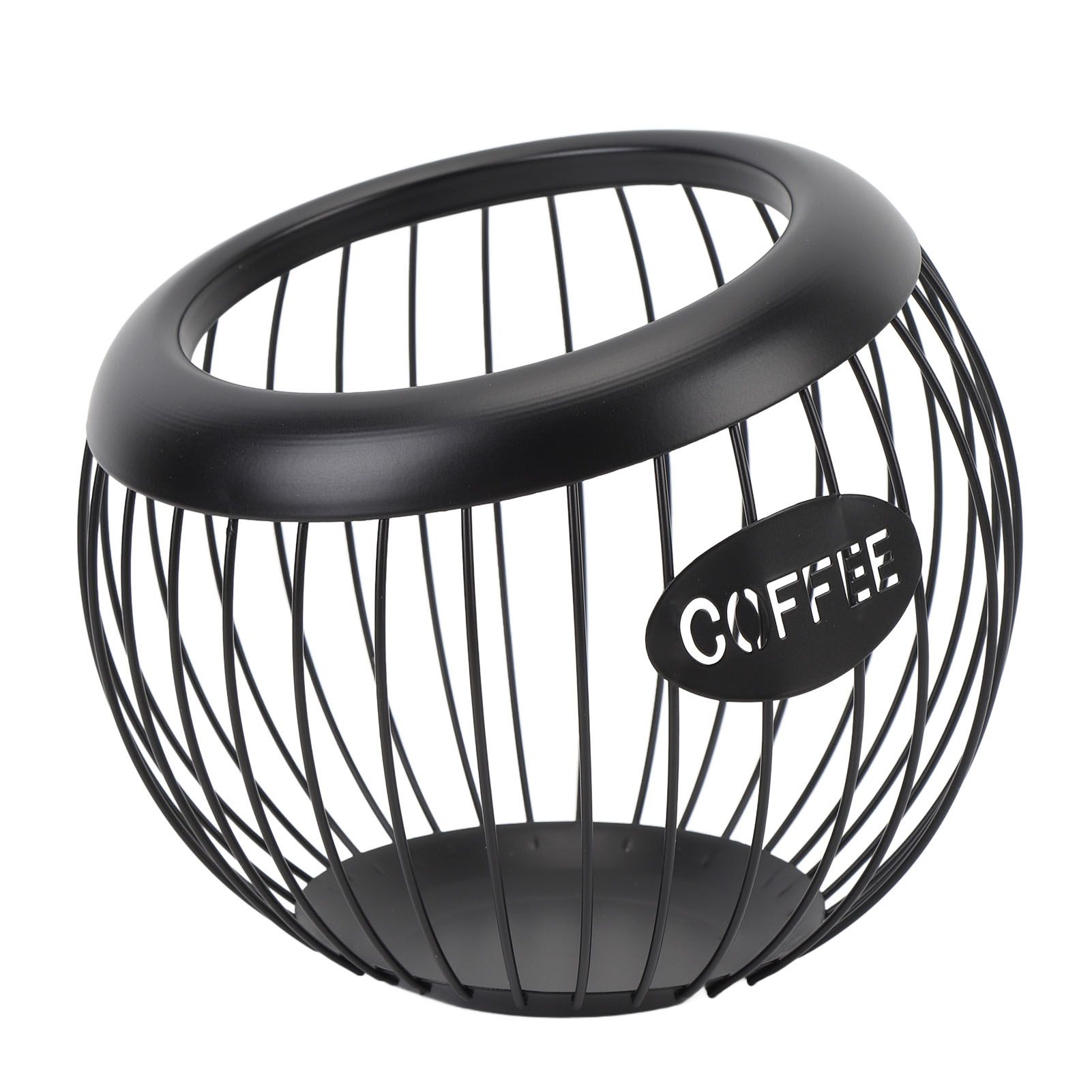 Coffee Pod Holder Wire Basket Large Capacity Iron Coffee Pods Storage Basket view 3