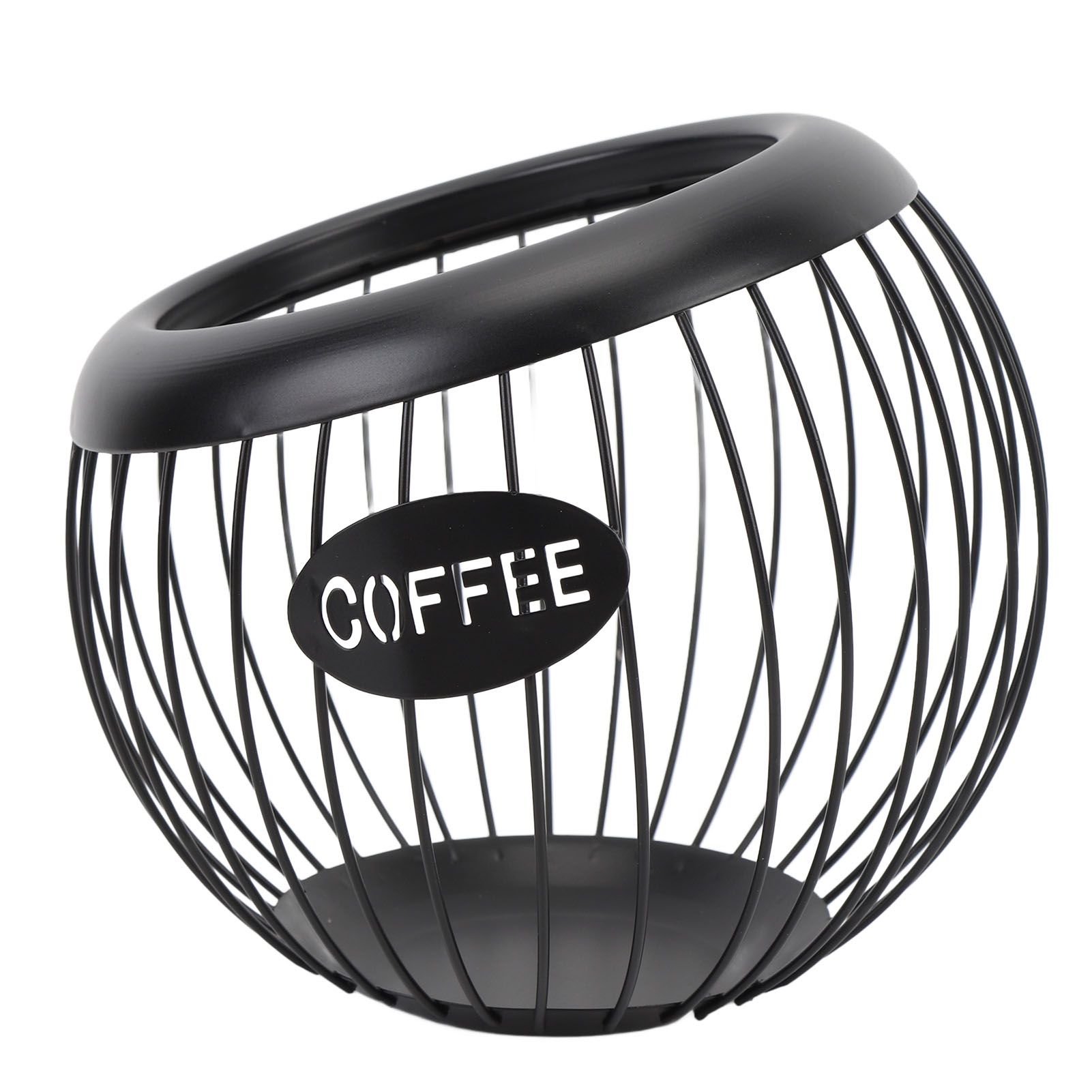Coffee Pod Holder Wire Basket Large Capacity Iron Coffee Pods Storage Basket view 4