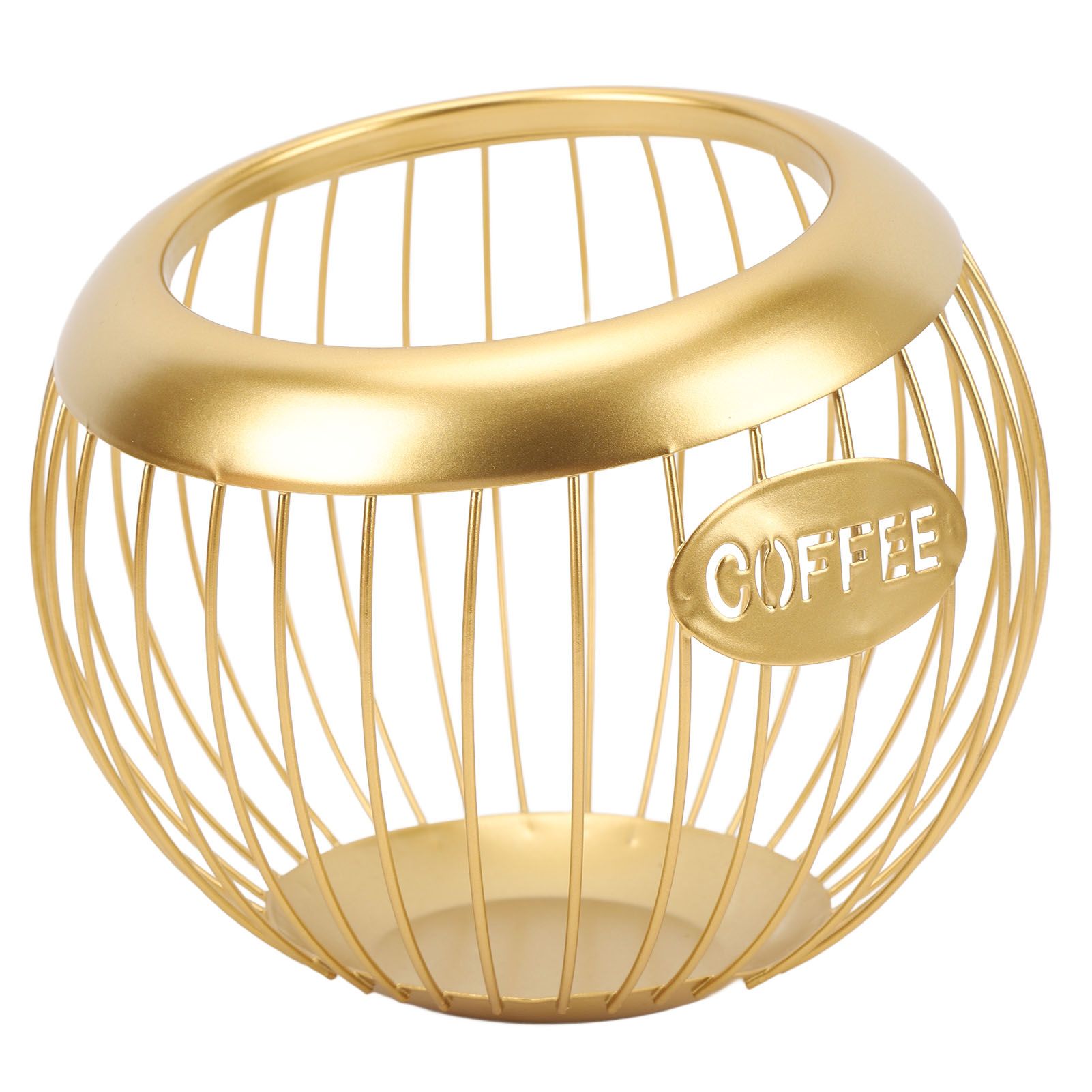 Coffee Pod Holder Wire Basket Large Capacity Iron Coffee Pods Storage Basket