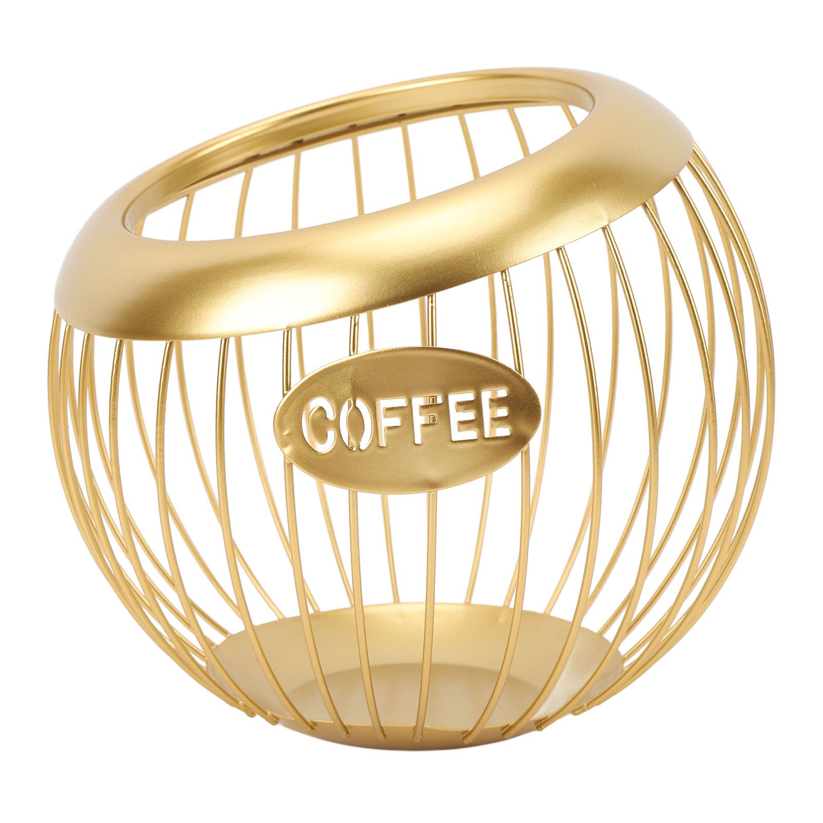 Coffee Pod Holder Wire Basket Large Capacity Iron Coffee Pods Storage Basket view 3