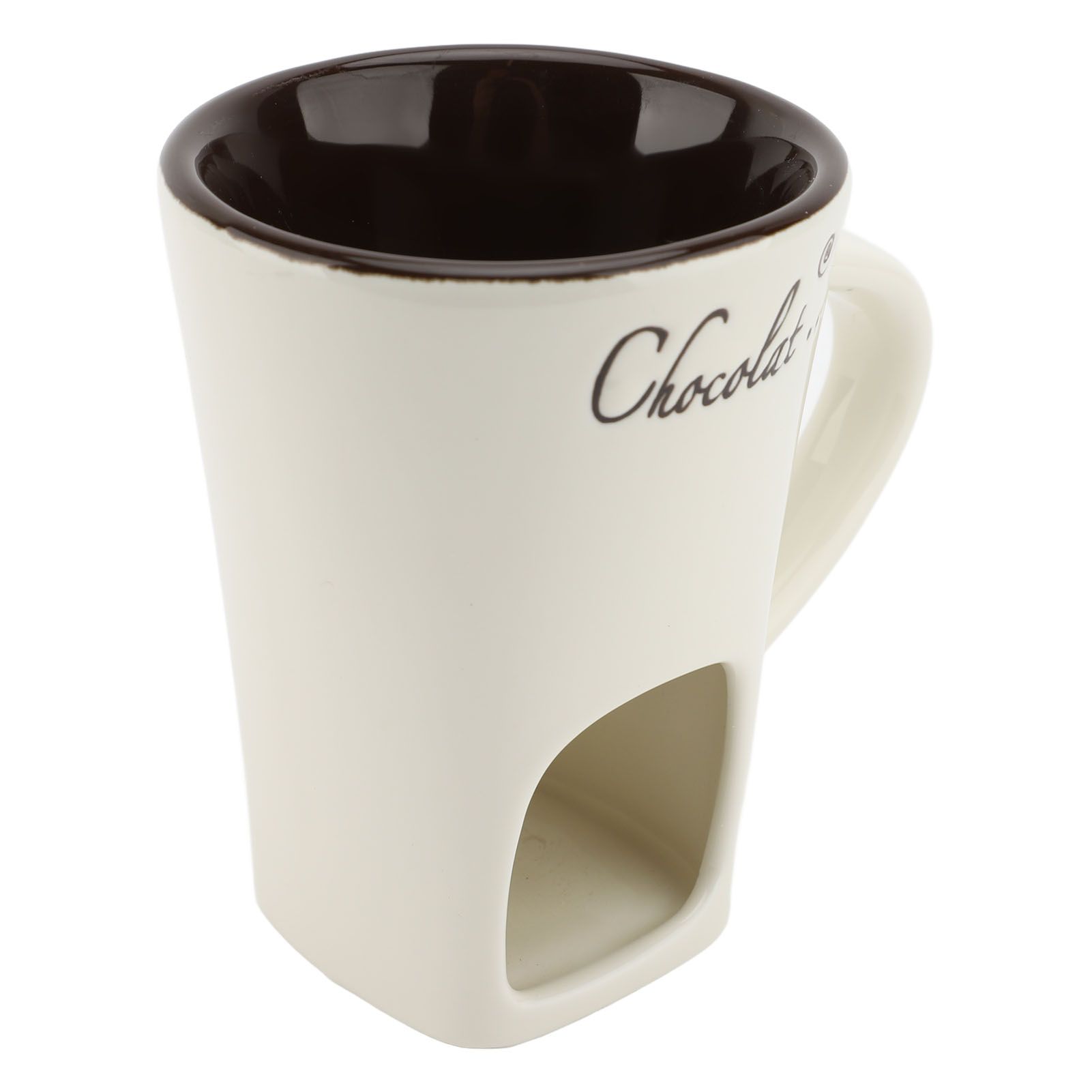 Chocolate Melting Fondue Mug Ceramic Butter Warmer Pot Chocolate Melting view 6