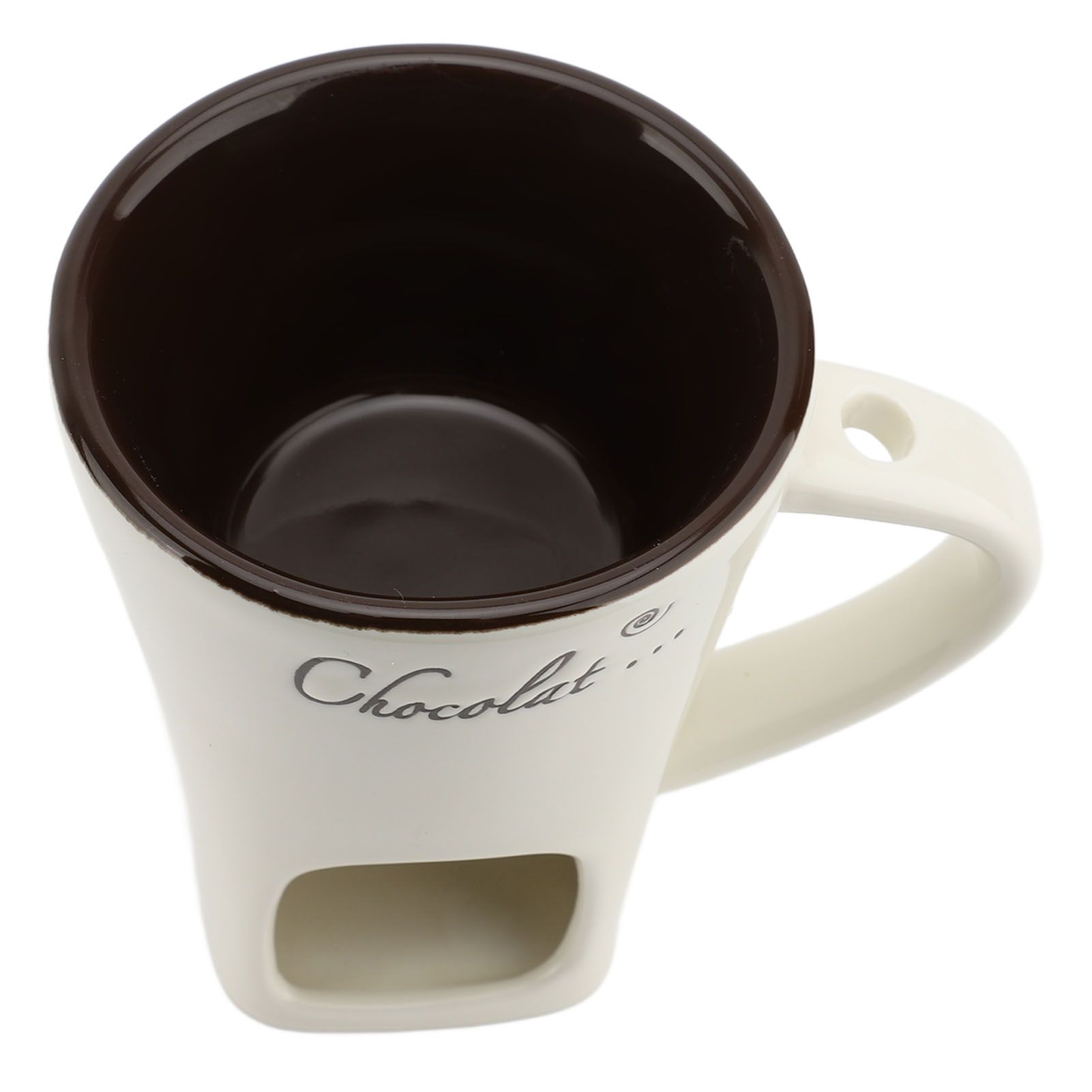 Chocolate Melting Fondue Mug Ceramic Butter Warmer Pot Chocolate Melting view 12