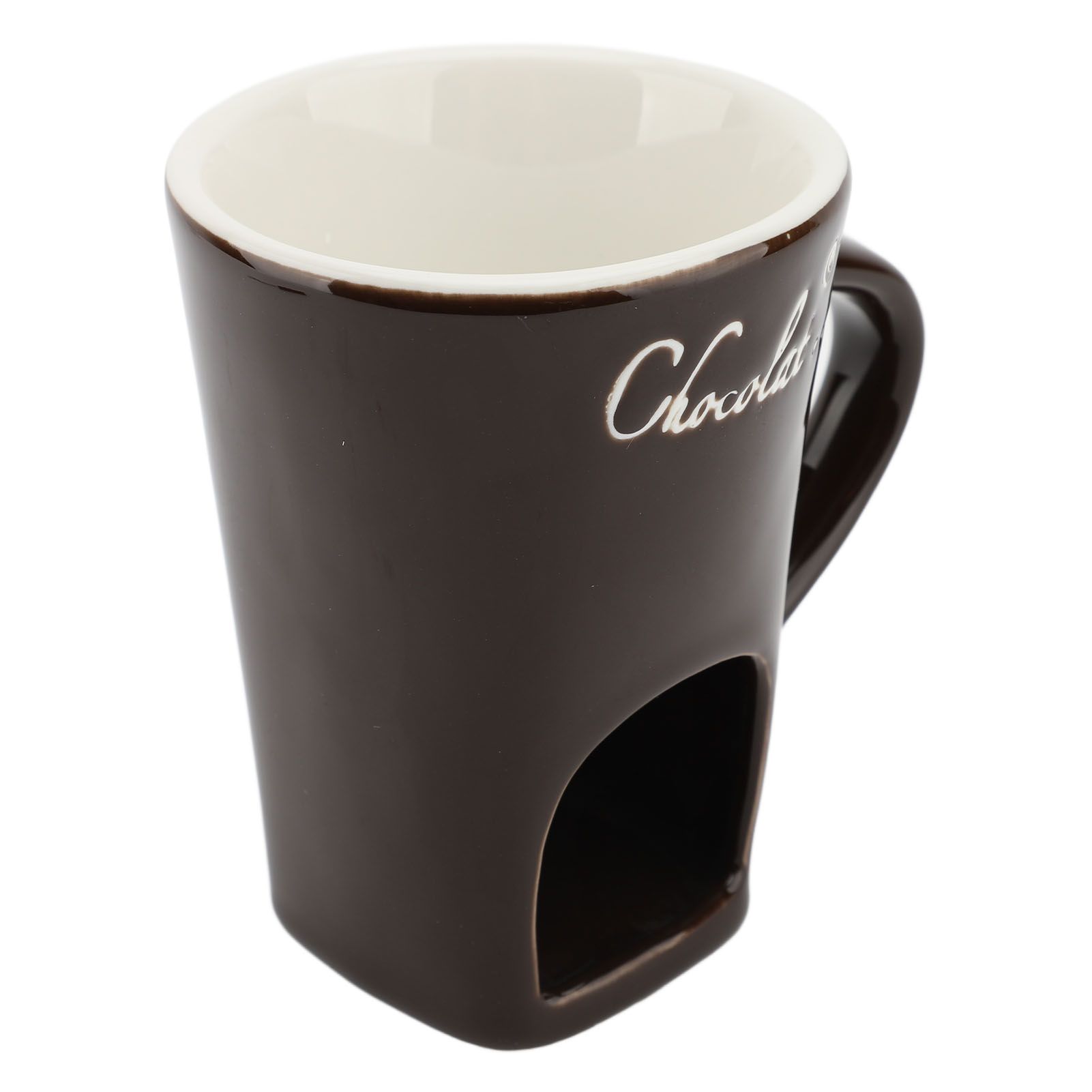 Chocolate Melting Fondue Mug Ceramic Butter Warmer Pot Chocolate Melting view 6