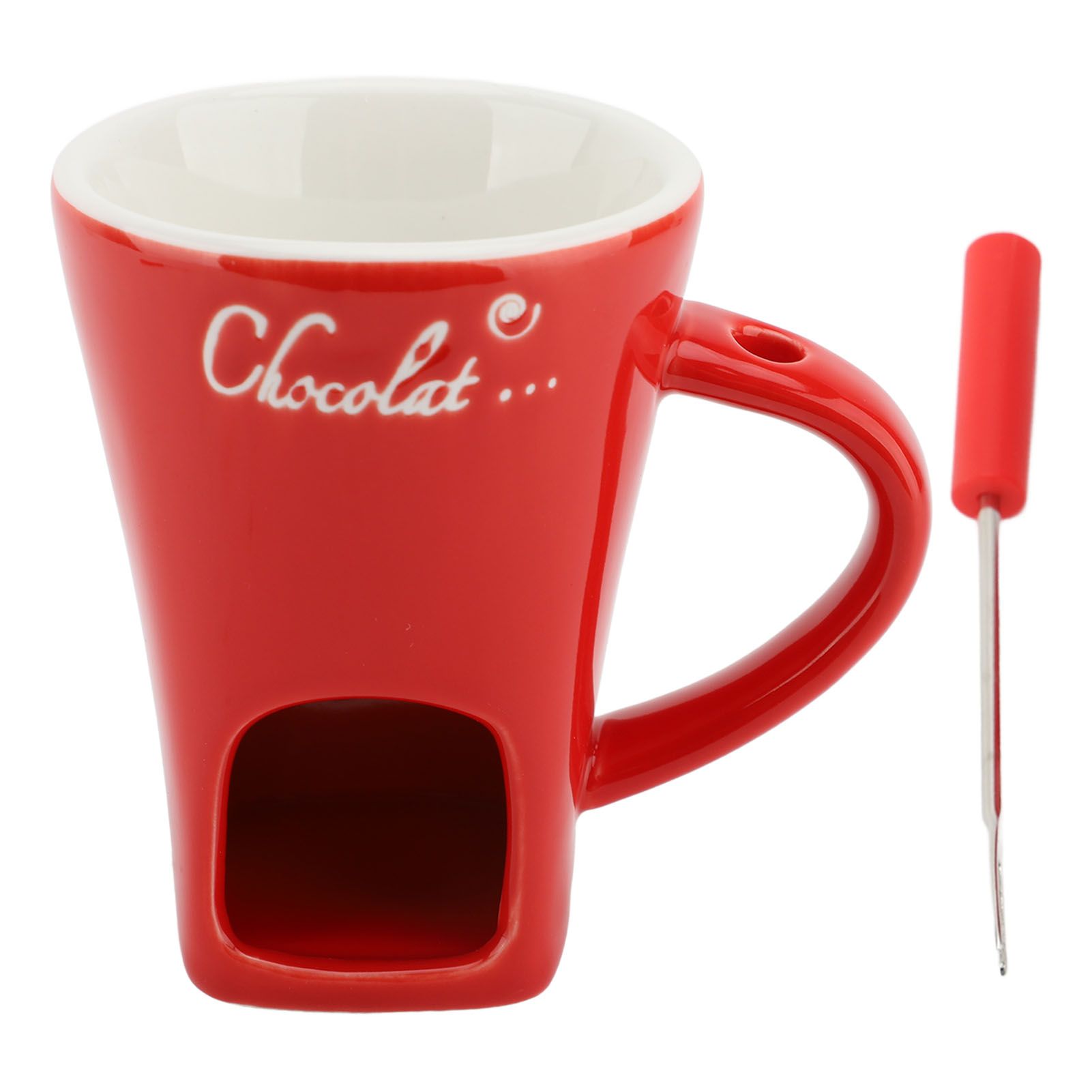 Chocolate Melting Fondue Mug Ceramic Butter Warmer Pot Chocolate Melting view 3