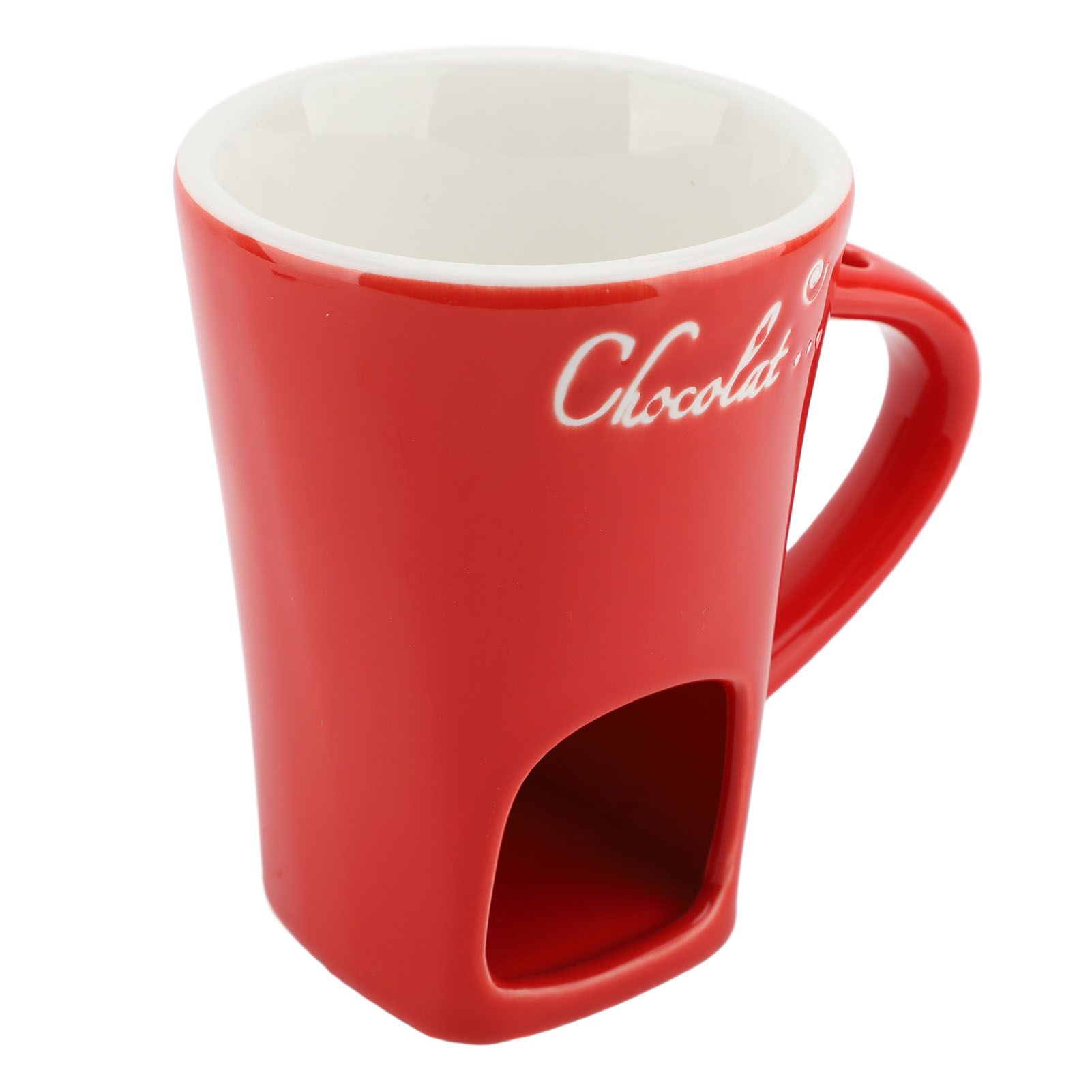 Chocolate Melting Fondue Mug Ceramic Butter Warmer Pot Chocolate Melting view 4