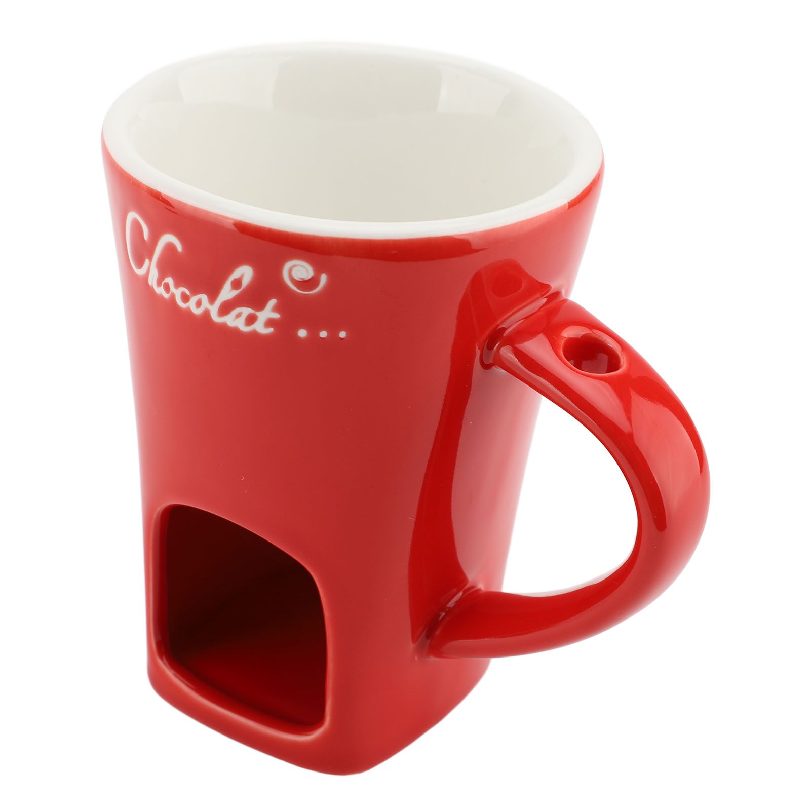 Chocolate Melting Fondue Mug Ceramic Butter Warmer Pot Chocolate Melting view 6