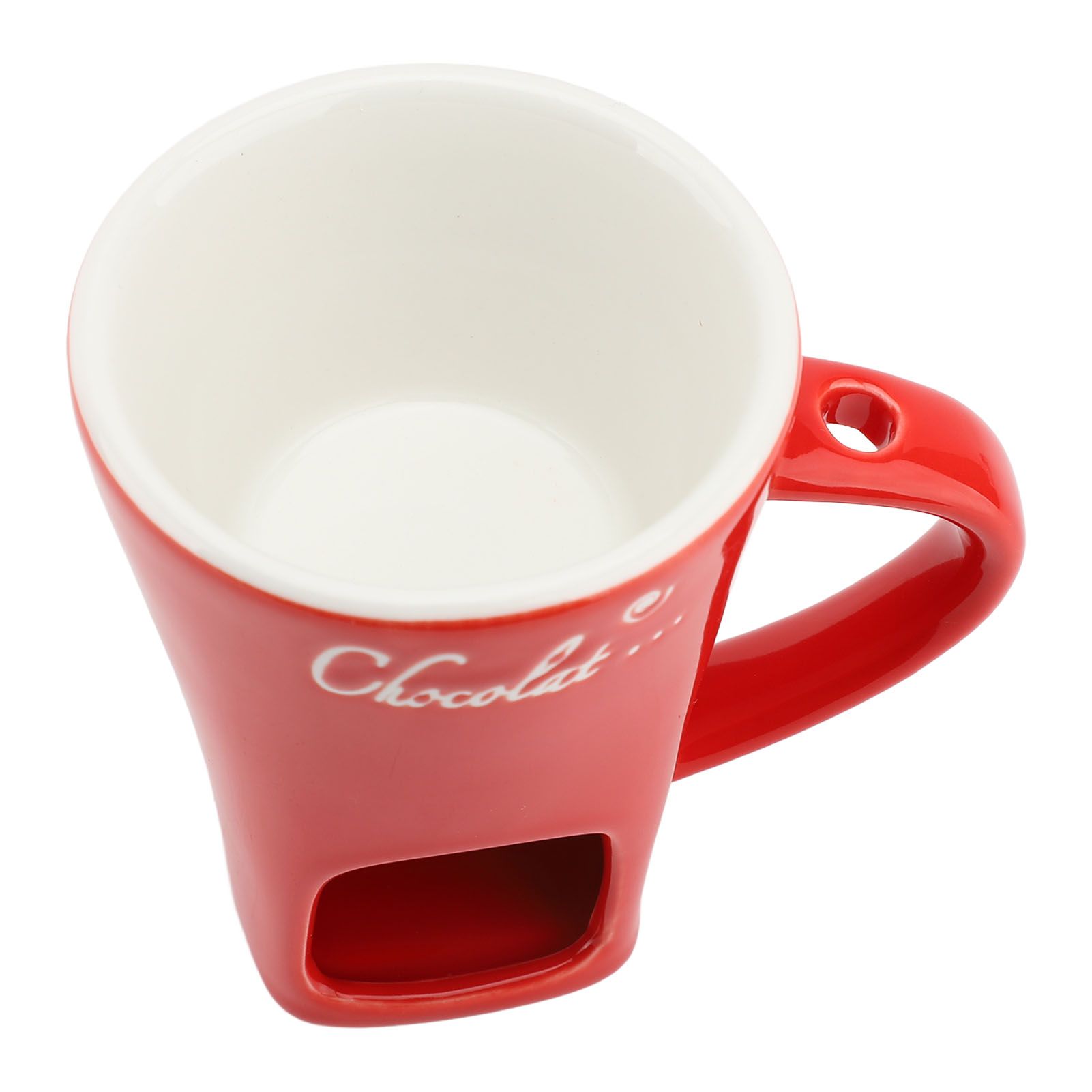 Chocolate Melting Fondue Mug Ceramic Butter Warmer Pot Chocolate Melting view 8
