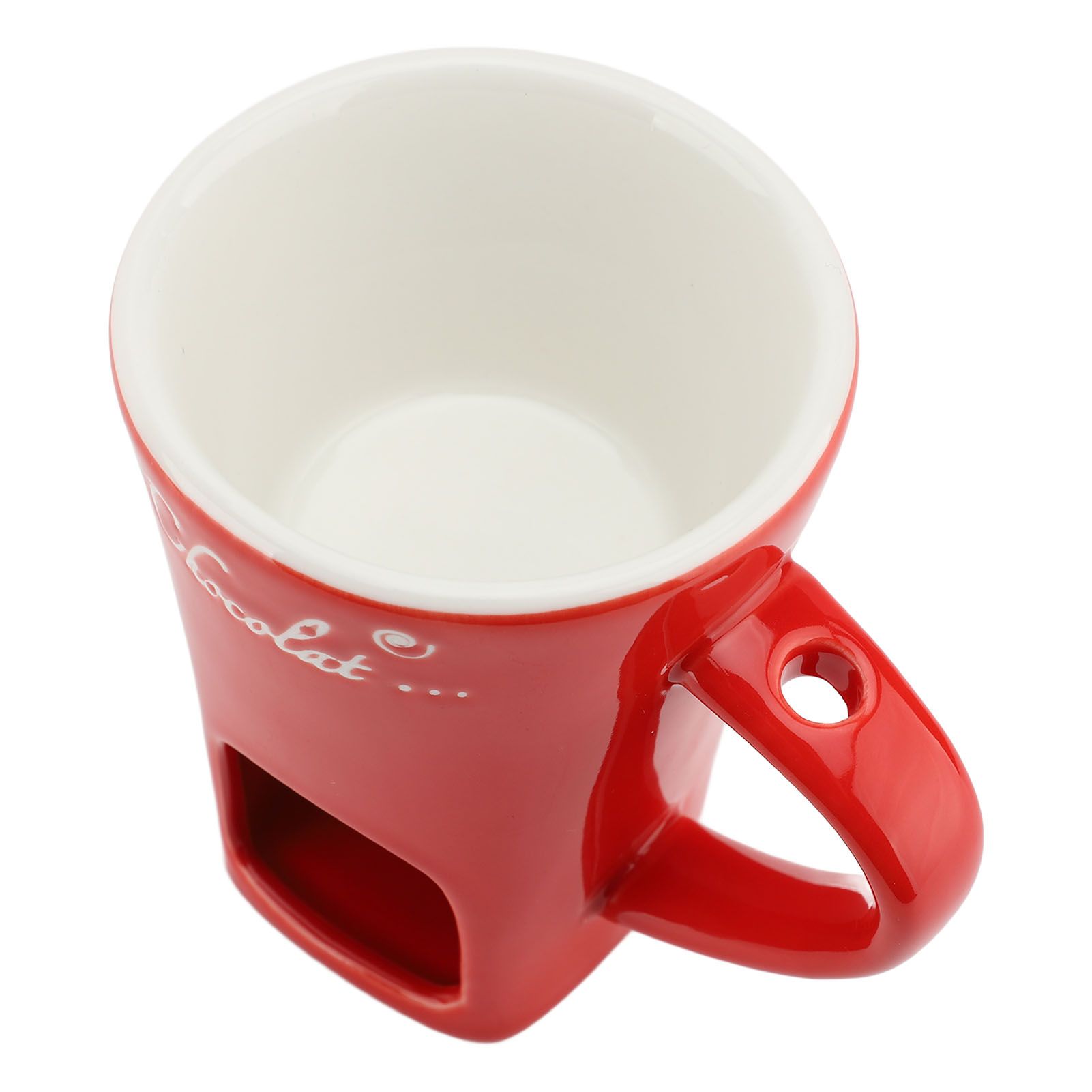 Chocolate Melting Fondue Mug Ceramic Butter Warmer Pot Chocolate Melting view 9