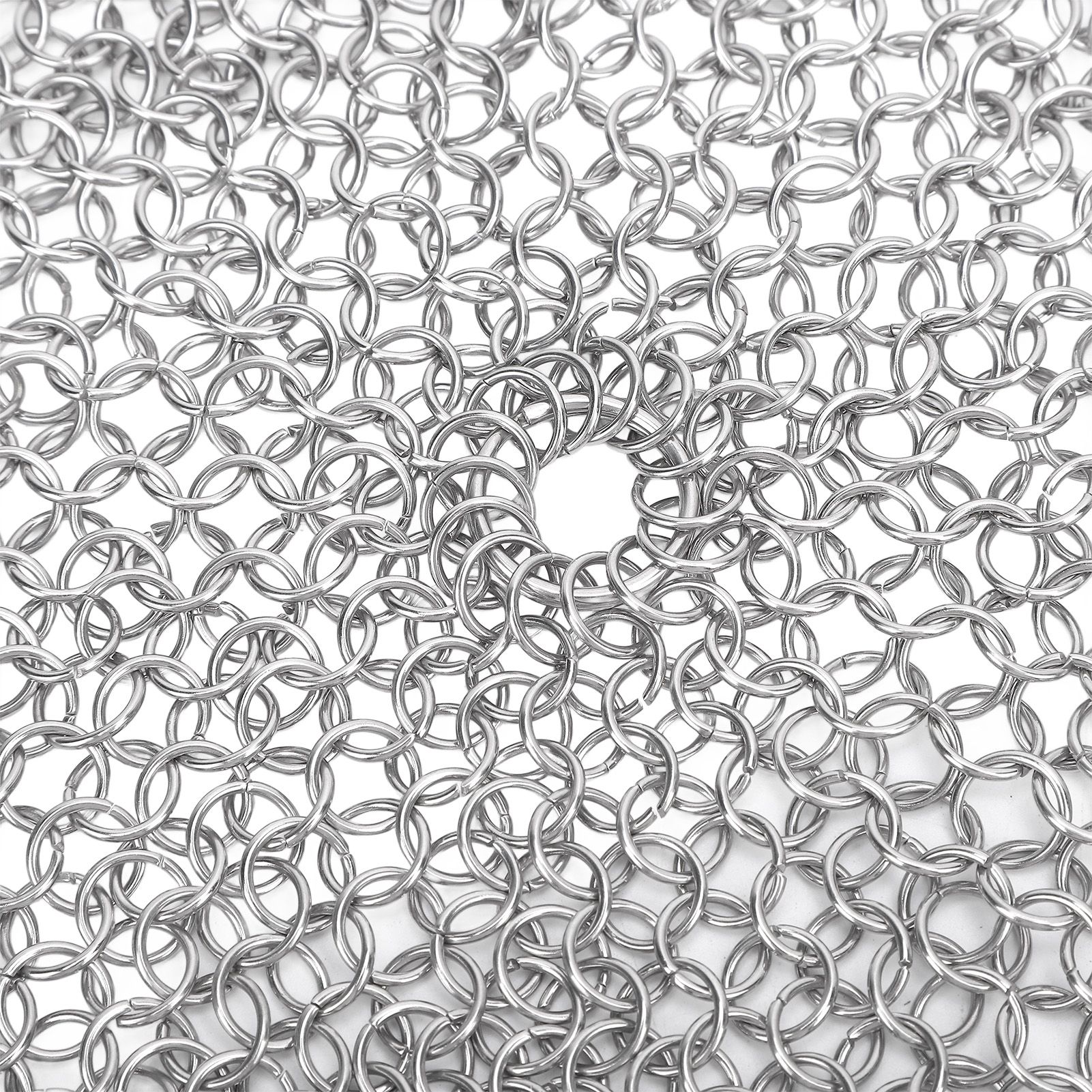 Stainless Steel Cast Iron Cleaner 316 Chain Mail Scrubber for Pre Seasoned Pan view 5