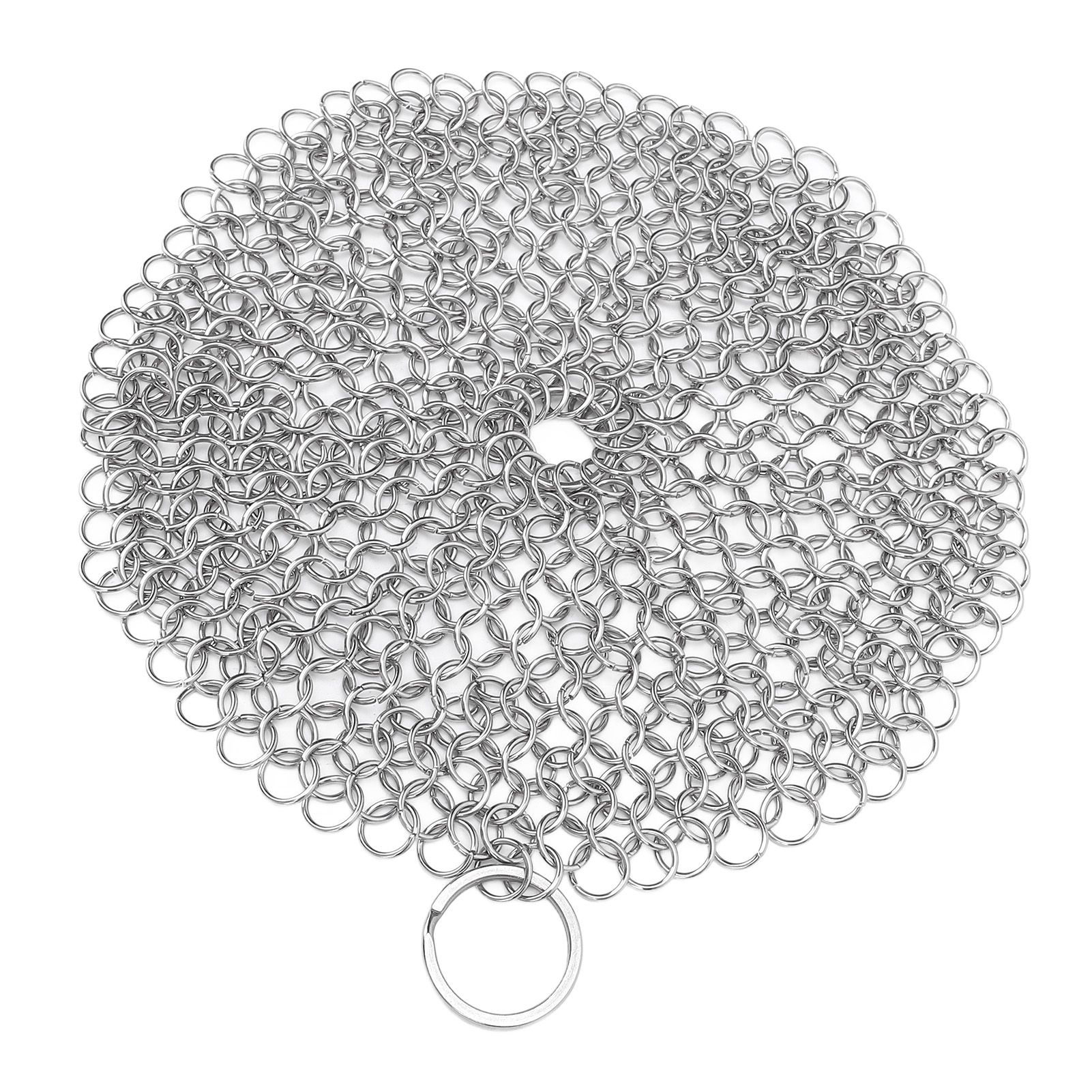 Stainless Steel Cast Iron Cleaner 316 Chain Mail Scrubber for Pre Seasoned Pan view 6
