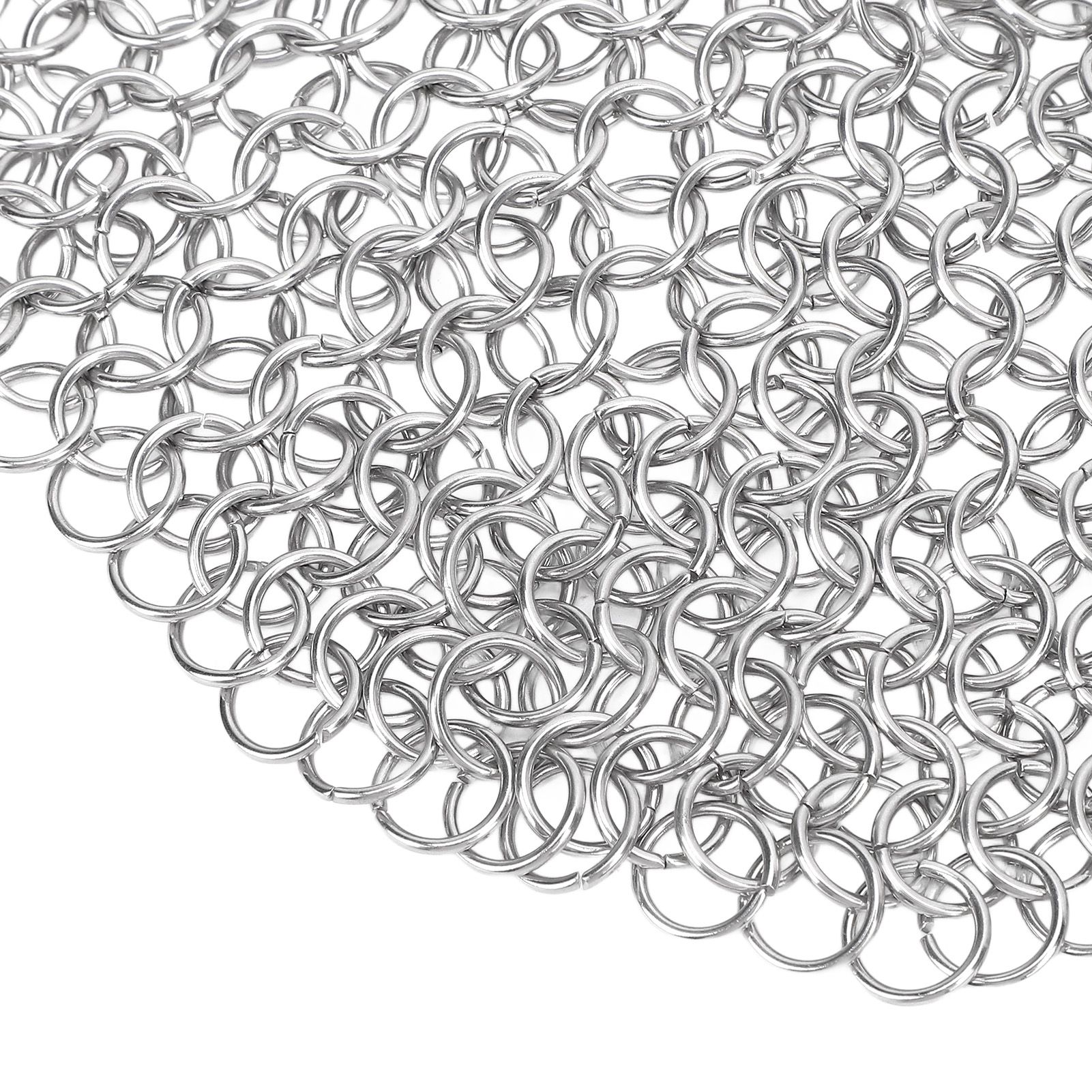 Stainless Steel Cast Iron Cleaner 316 Chain Mail Scrubber for Pre Seasoned Pan view 7