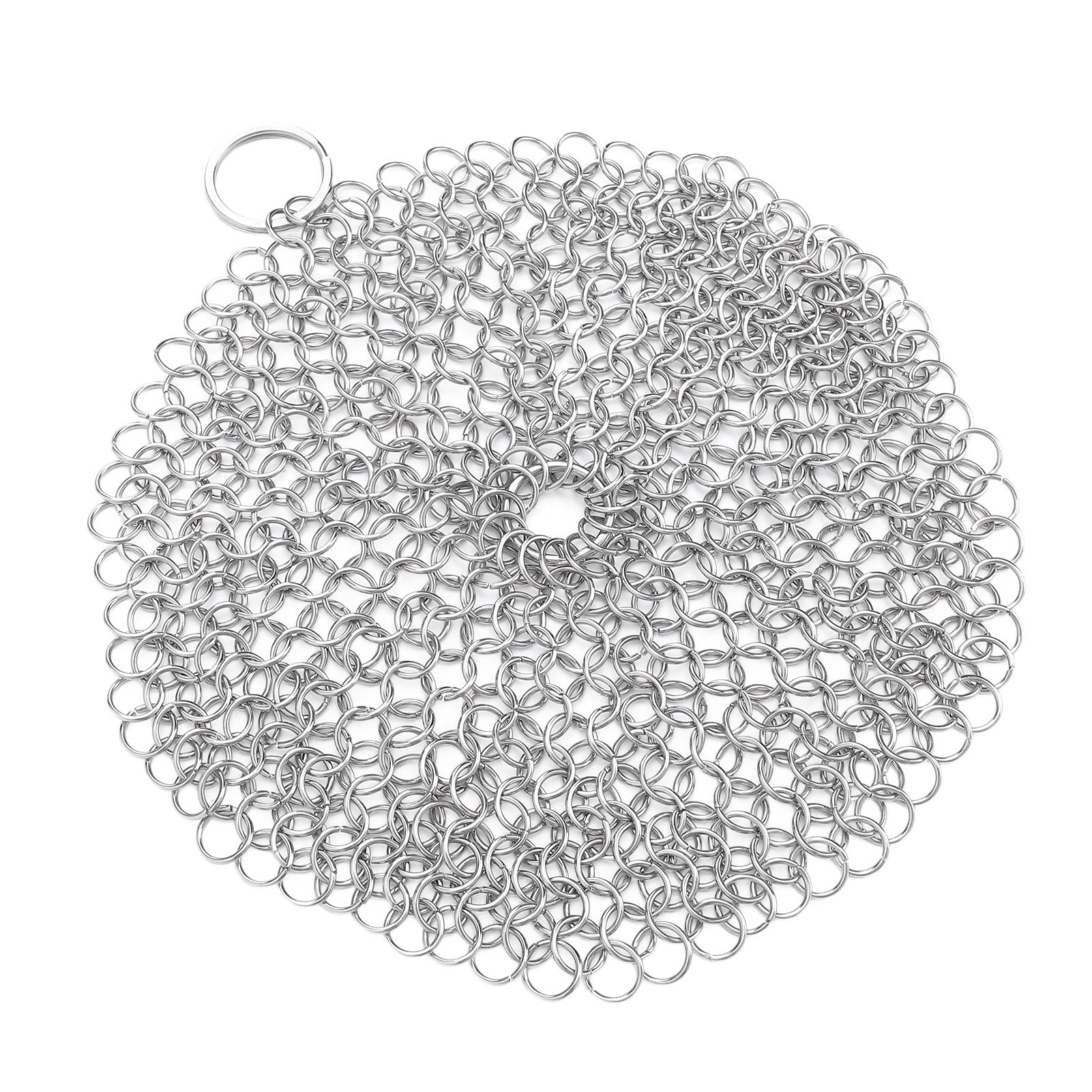 Stainless Steel Cast Iron Cleaner 316 Chain Mail Scrubber for Pre Seasoned Pan view 8