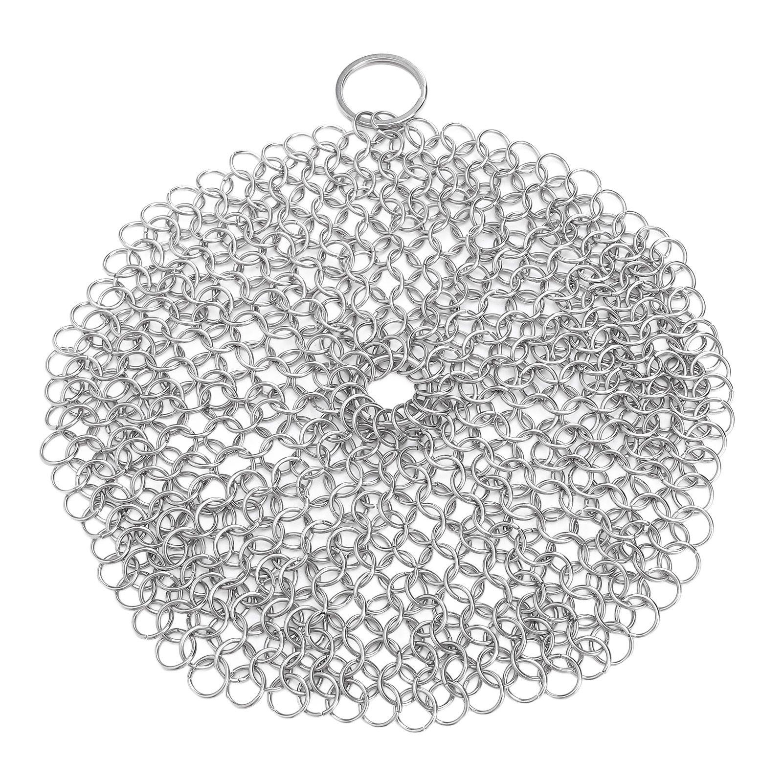 Stainless Steel Cast Iron Cleaner 316 Chain Mail Scrubber for Pre Seasoned Pan view 9