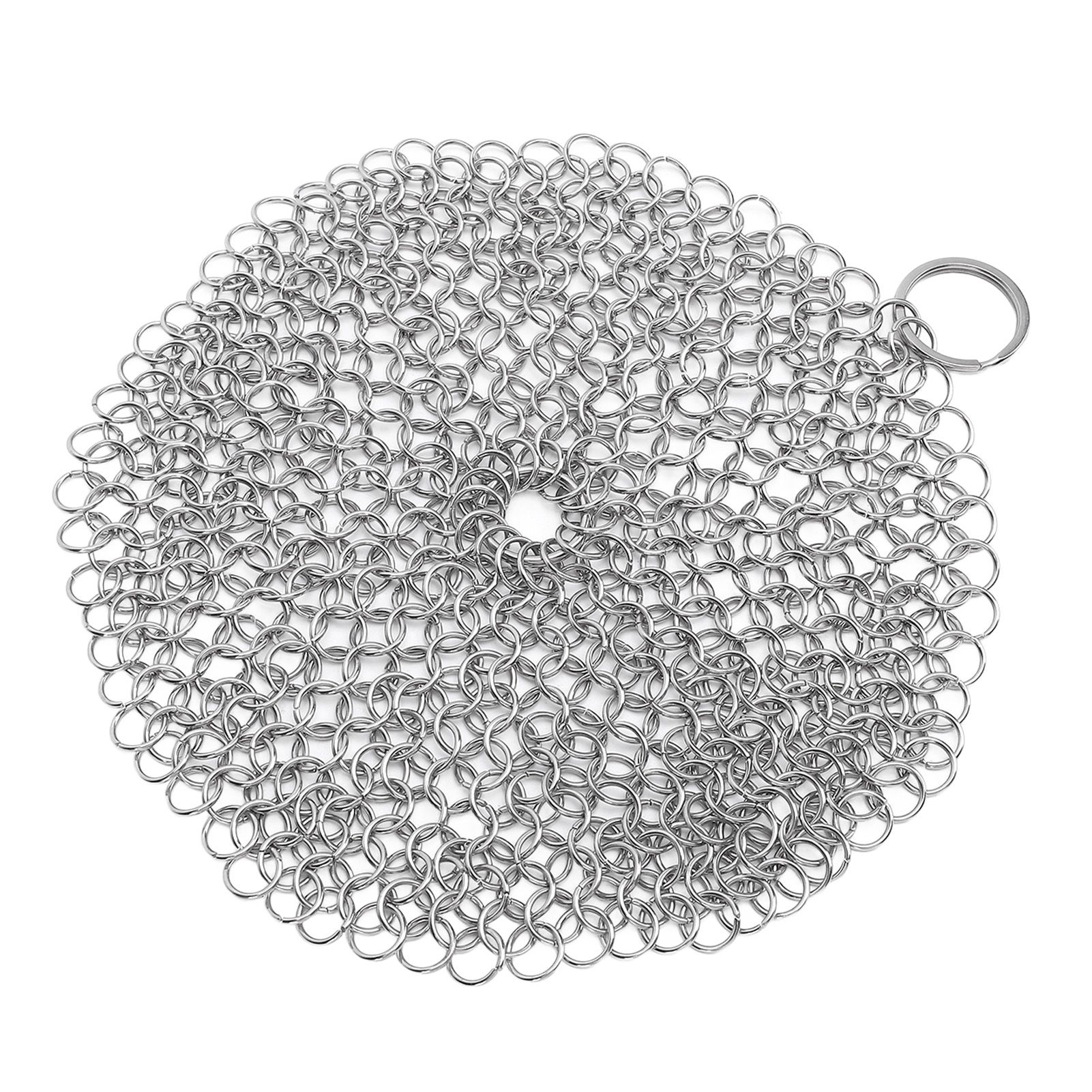 Stainless Steel Cast Iron Cleaner 316 Chain Mail Scrubber for Pre Seasoned Pan view 11