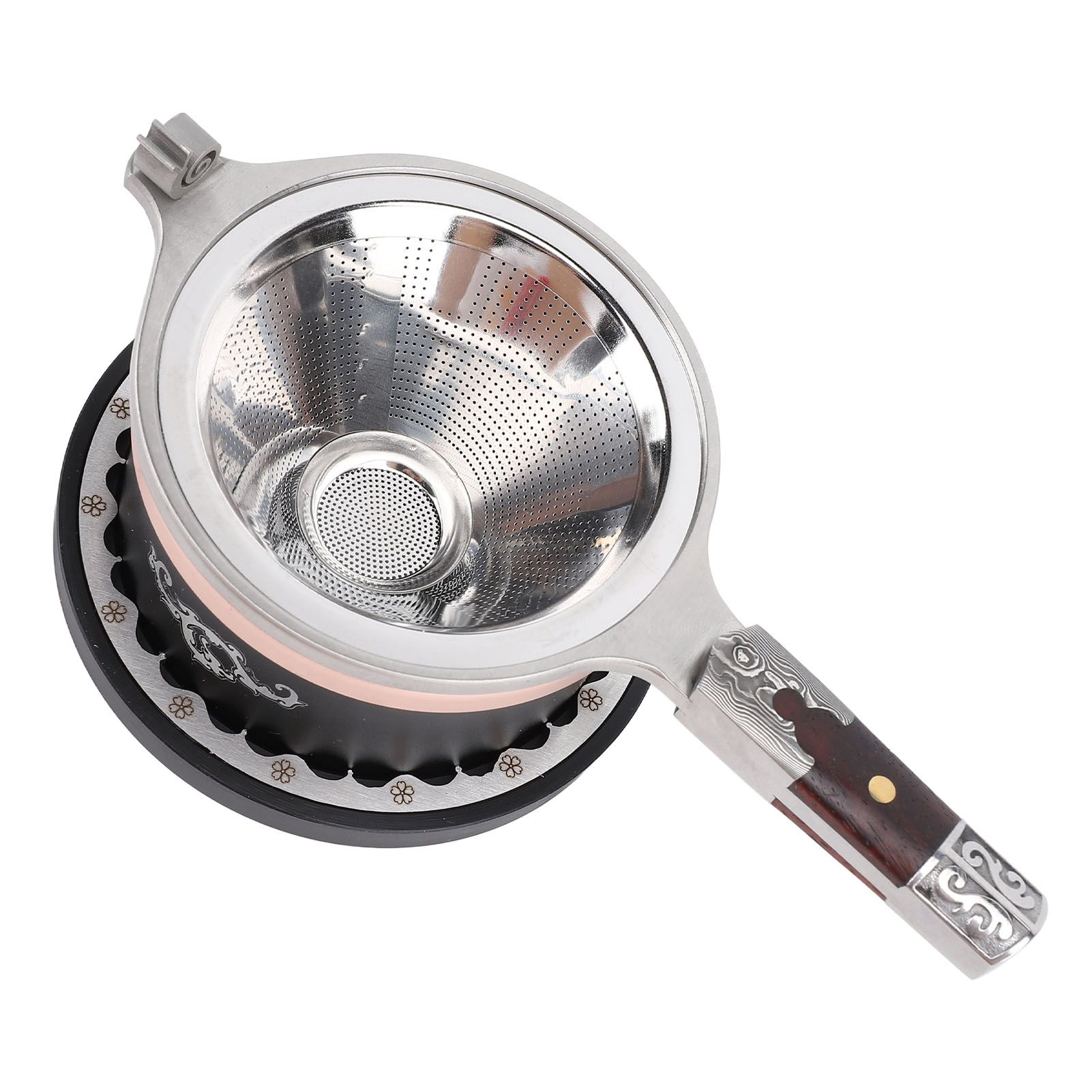Tea Filter Set Fine Mesh Reusable Stainless Steel Tea Strainer Infuser Funnel view 8
