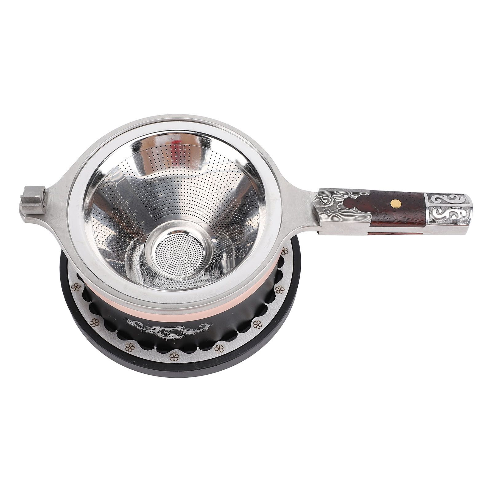 Tea Filter Set Fine Mesh Reusable Stainless Steel Tea Strainer Infuser Funnel view 10