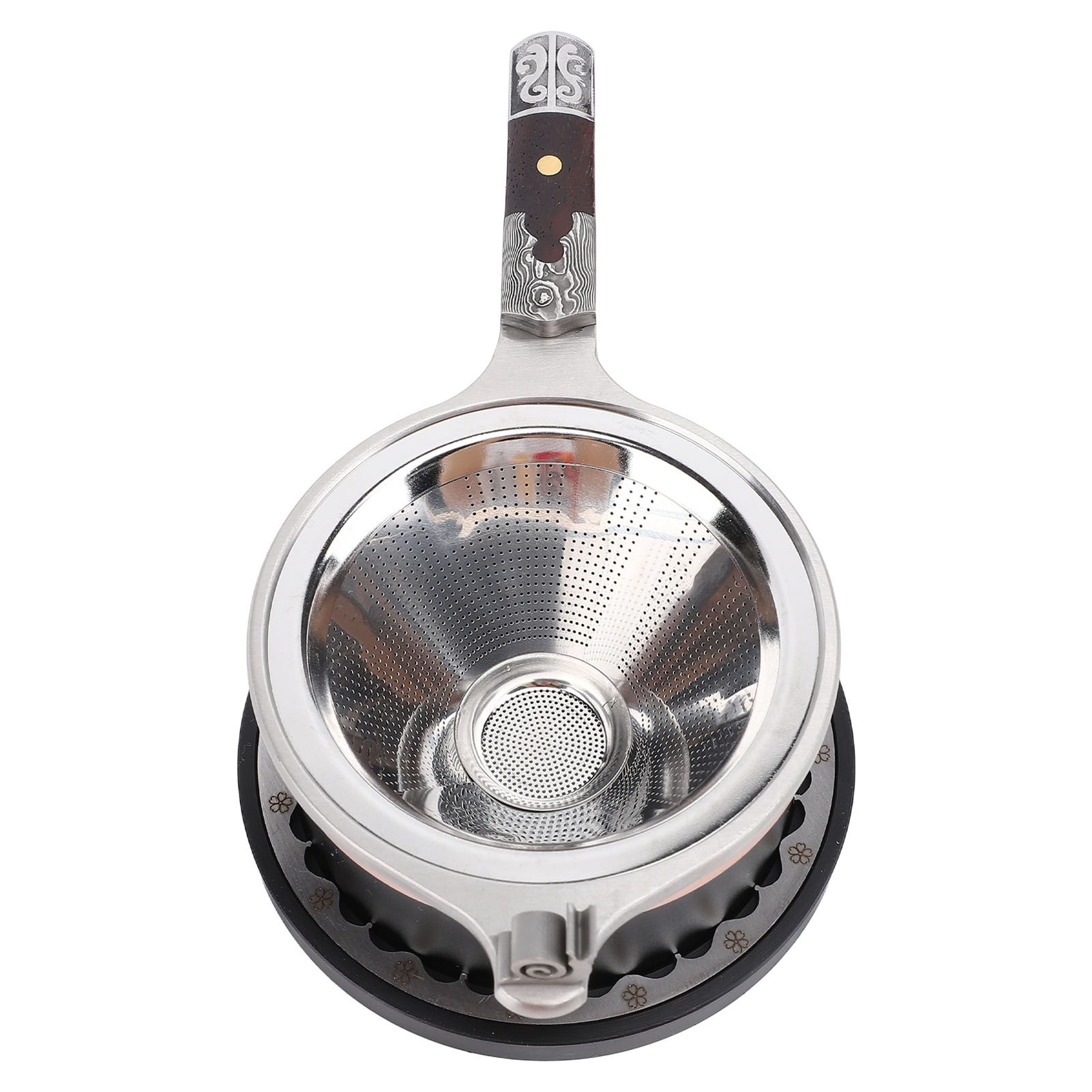 Tea Filter Set Fine Mesh Reusable Stainless Steel Tea Strainer Infuser Funnel view 12