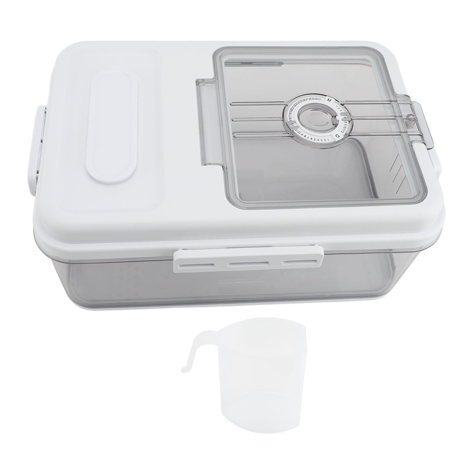 Bread Storage Box with Airtight Lid Sealed Multipurpose Time Recording Bread view 2