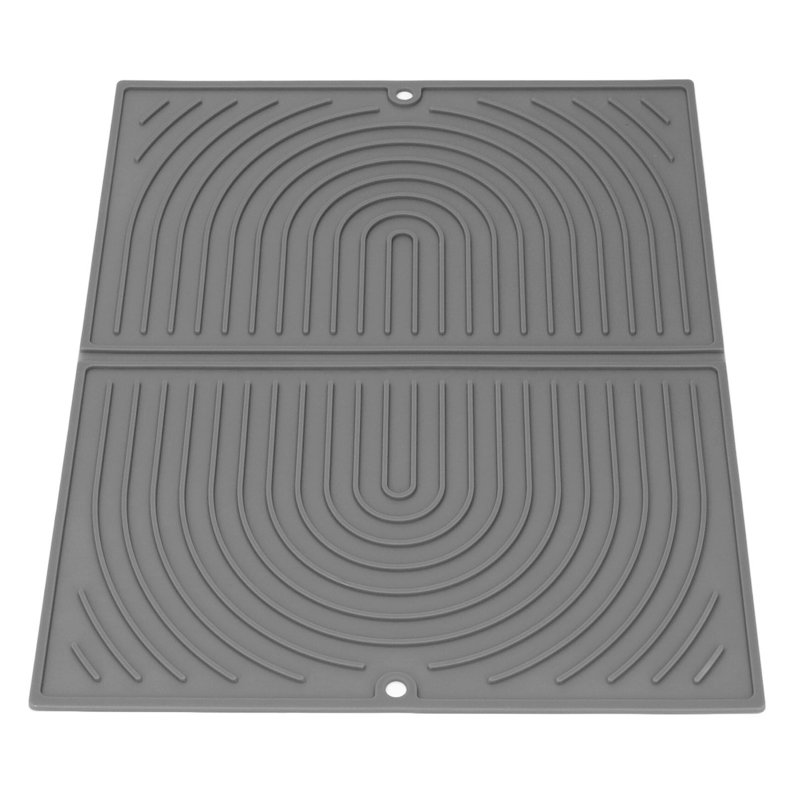 Dish Drying Mat Silicone Easy to Clean Anti Scald Heat Resistant Dish Mat for