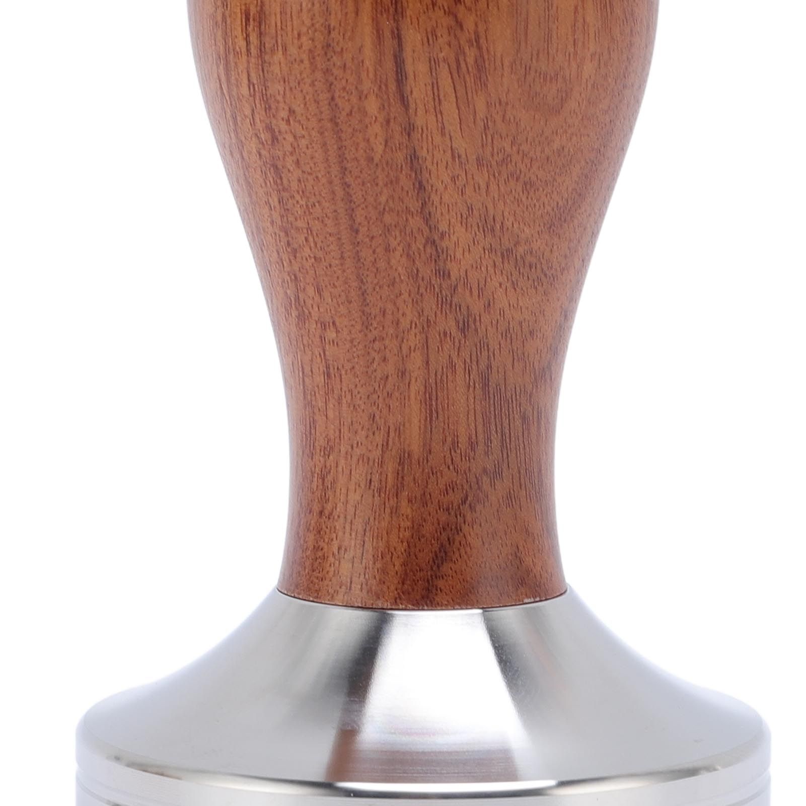 Coffee Tamper 58mm Wooden Handle Stainless Steel Ergonomic Coffee Press Tamper view 5
