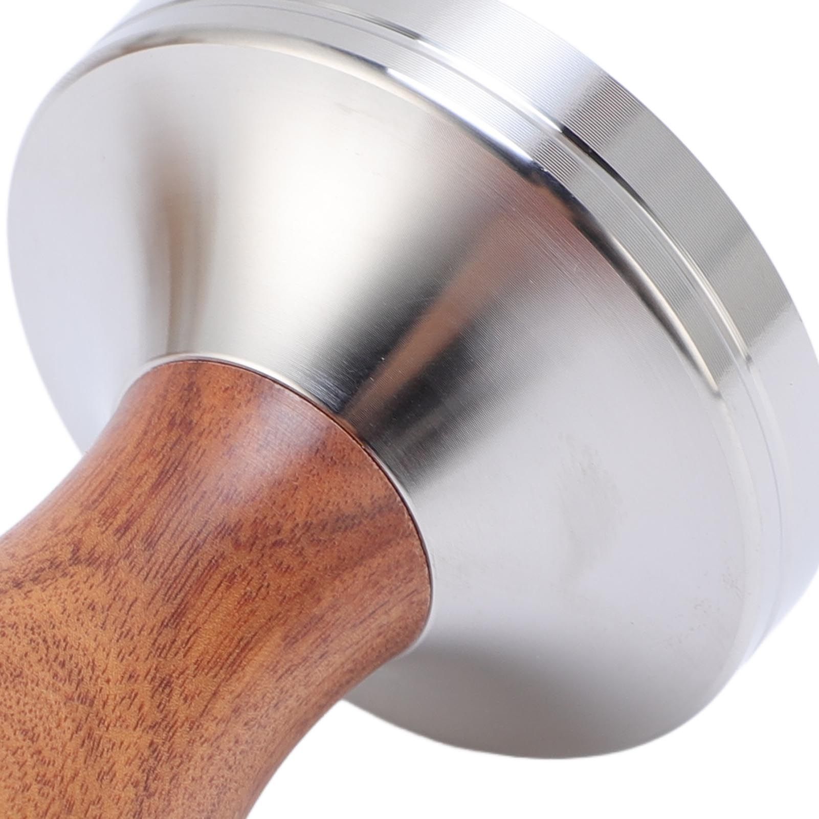 Coffee Tamper 58mm Wooden Handle Stainless Steel Ergonomic Coffee Press Tamper view 7